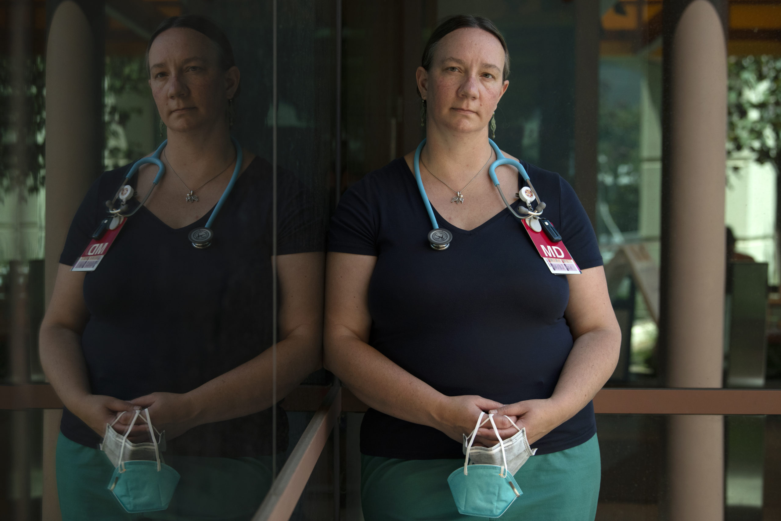 Jenny Fish M.D. who is fluent in Spanish and sees mostly patients from low-income and marginalized communities at Santa Rosa Community Health Vista Campus in Santa Rosa, California. July 30, 2021. (Photo: Erik Castro/for Sonoma Magazine)