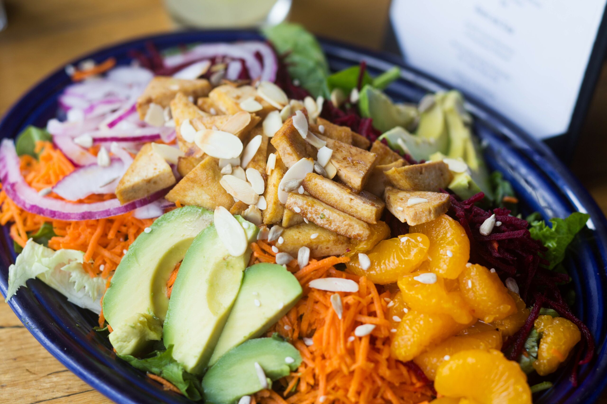 The Thai Tofu Salad from East West Cafe in Santa Rosa. (Charlie Gesell/The Press Democrat)