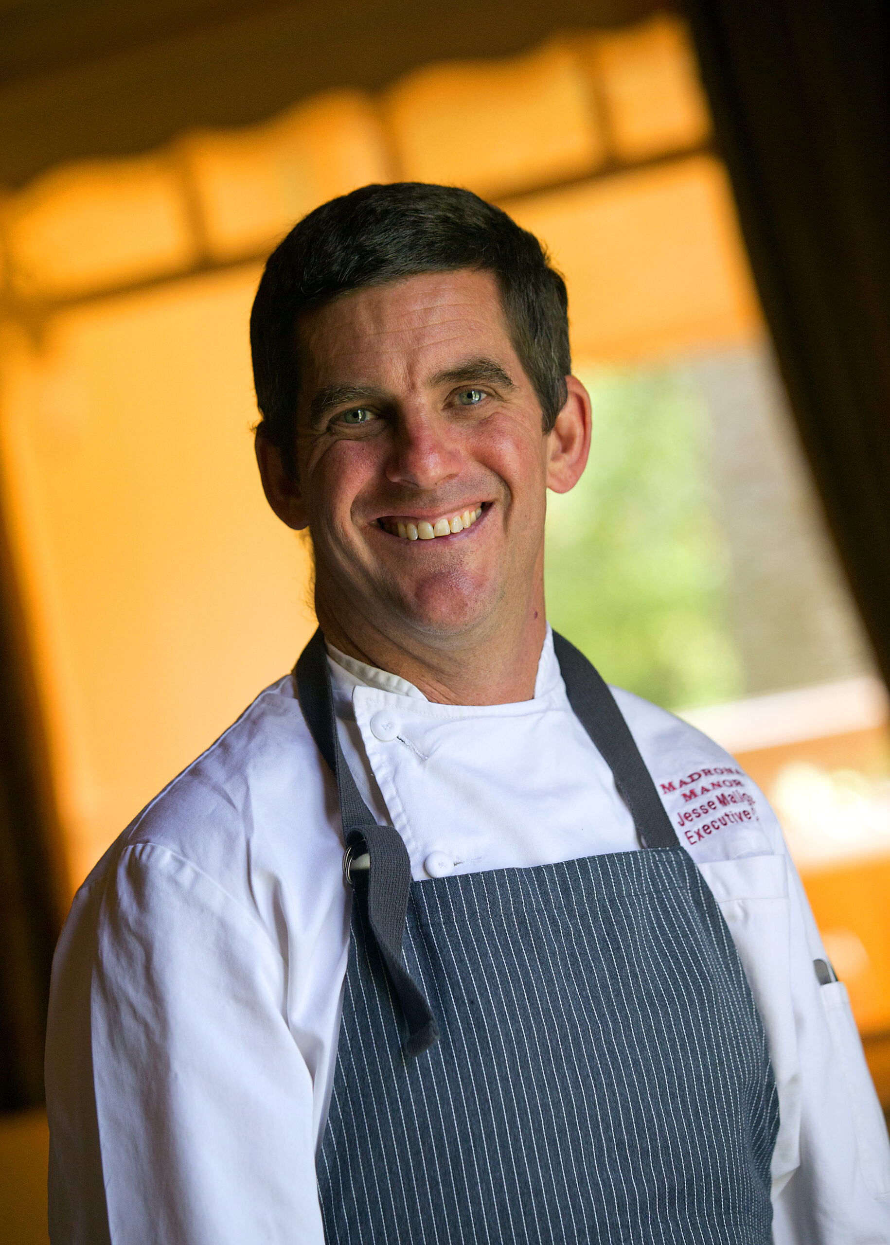 Chef Jesse Mallgren of Madrona Manor in Healdsburg. (photo by John Burgess/The Press Democrat)