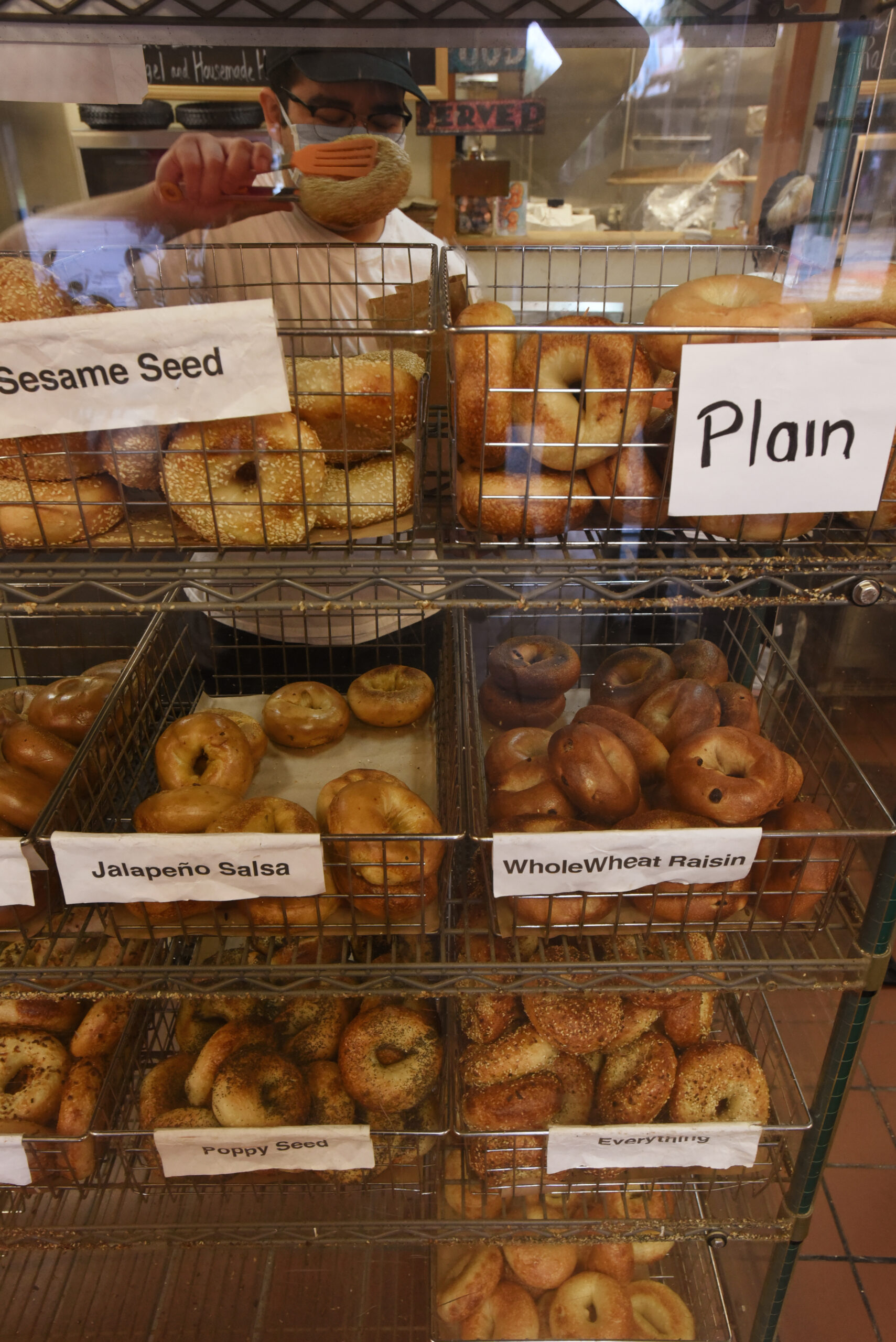 bagels at Homegrown Bagels in Sonoma