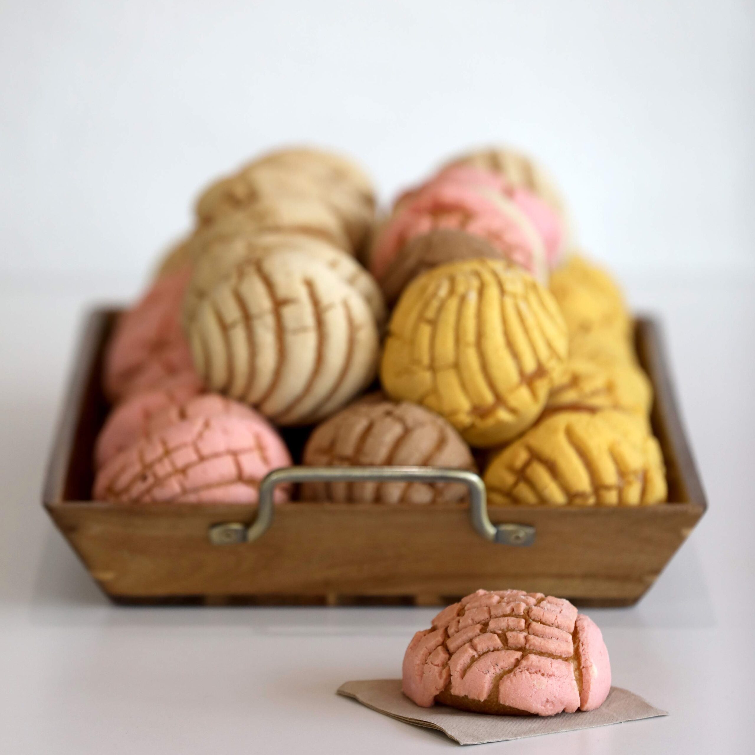 Conchas, a Mexican sweet bread, at Tia Maria Panaderia y Pasteleria in Santa Rosa on Tuesday, August 6, 2019. (BETH SCHLANKER/ The Press Democrat)