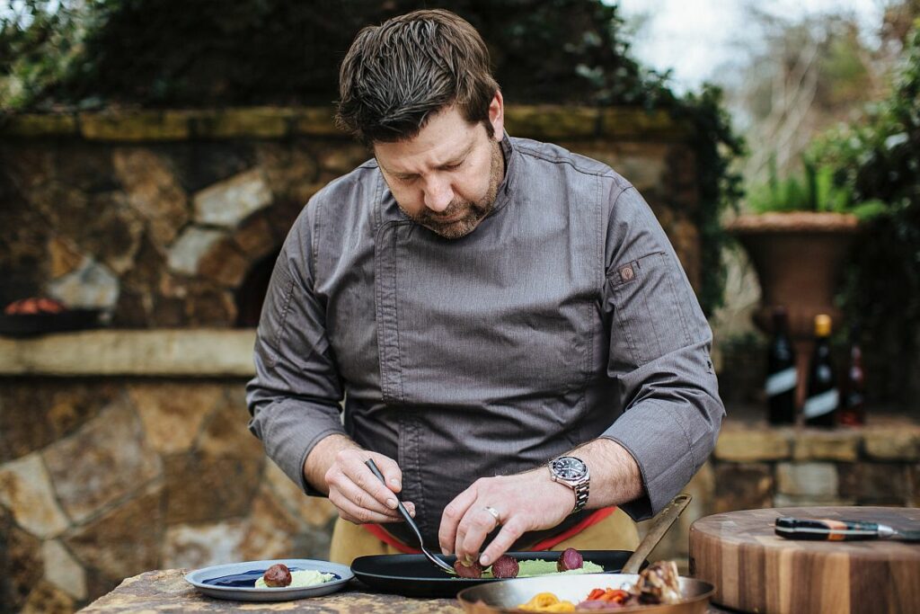 Dustin Valette, co-owner and chef at Valette and The Matheson in Healdsburg. (Courtesy of Michael Woolsey)