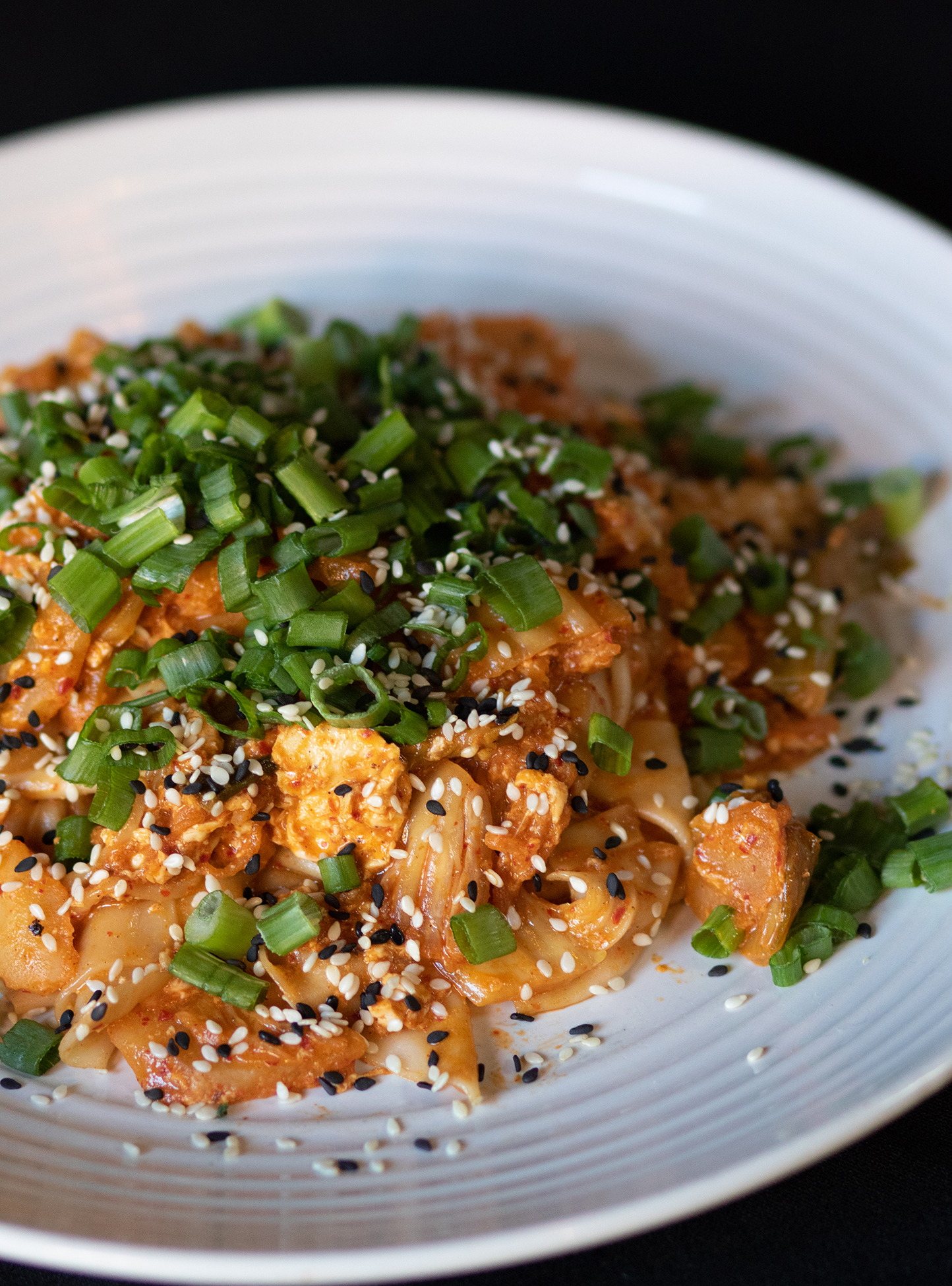 Housemade noodles with kimchee butter at Lo & Behold in Healdsburg. (Heather Irwin/The Press Democrat)