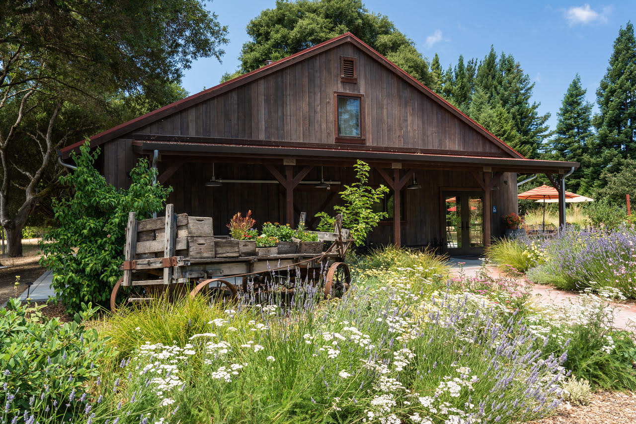 The tasting barn at Horse & Plow in Sebastopol. (Scott Hampton)