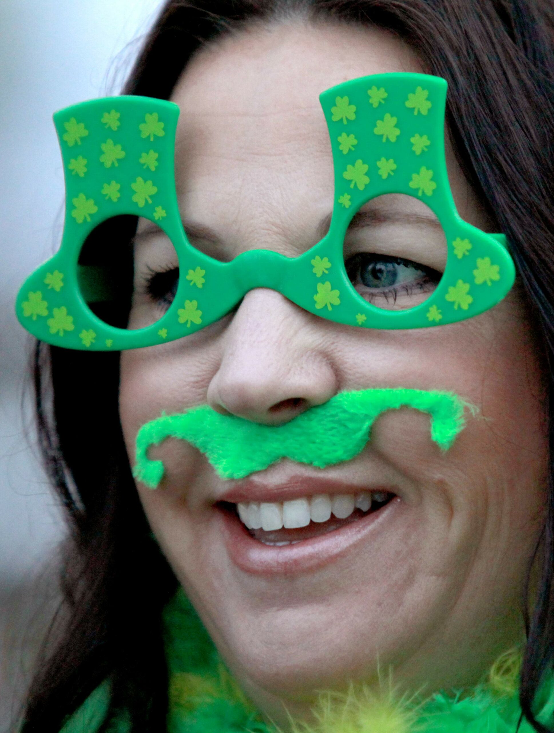 Leanna Lindsay takes part in the St. Patrick's Day parade in Healdsburg, on Tuesday, March 17, 2015. (BETH SCHLANKER/ The Press Democrat)