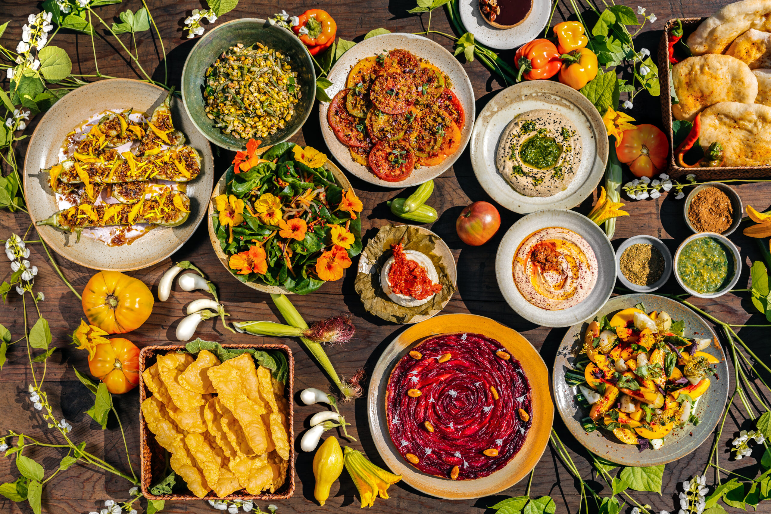 A selection of small plates from Little Saint in Healdsburg. (Emma K Creative)