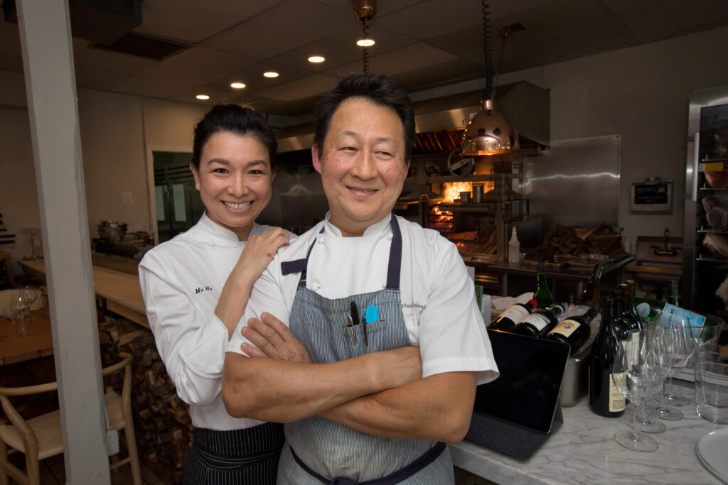 Owners Heidy He and Joshua Smookler pose inside their restaurant, Animo, in Sonoma, Calif., on Wednesday, March 30, 2022. (Photo by Darryl Bush / For The Press Democrat)