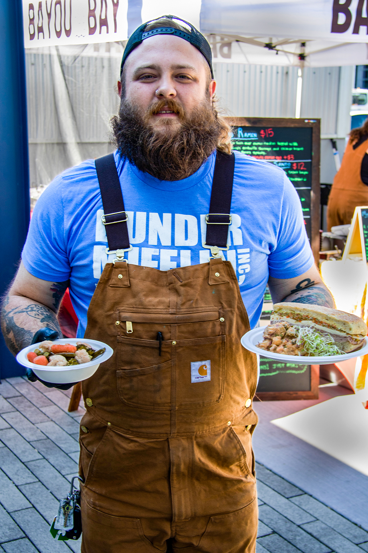 Chef Bradley at Bayou on the Bay. (Heather Irwin/Sonoma Magazine)