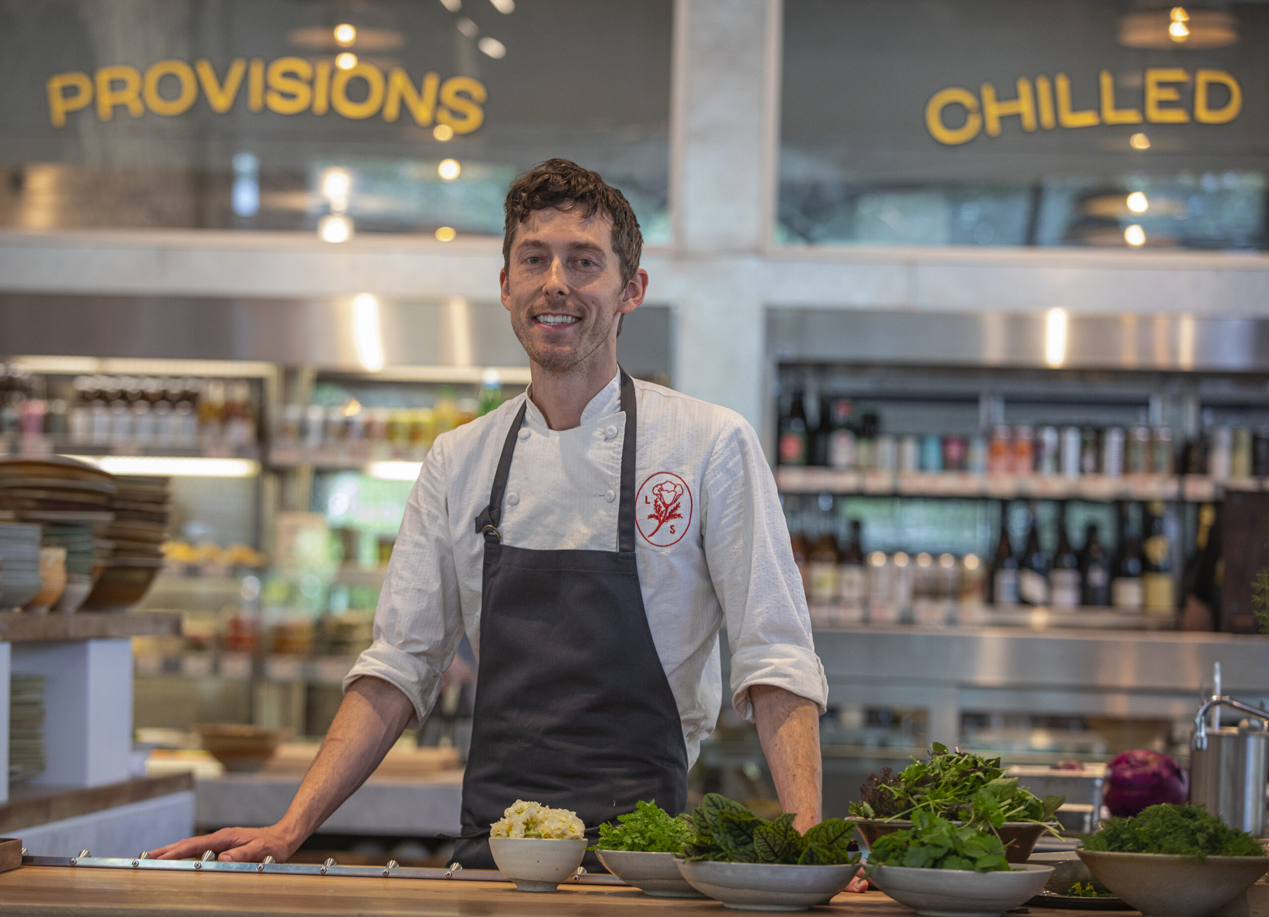 Chef Bryan Oliver of Little Saint in downtown Healdsburg on April 22, 2022. (Chad Surmick/The Press Democrat)