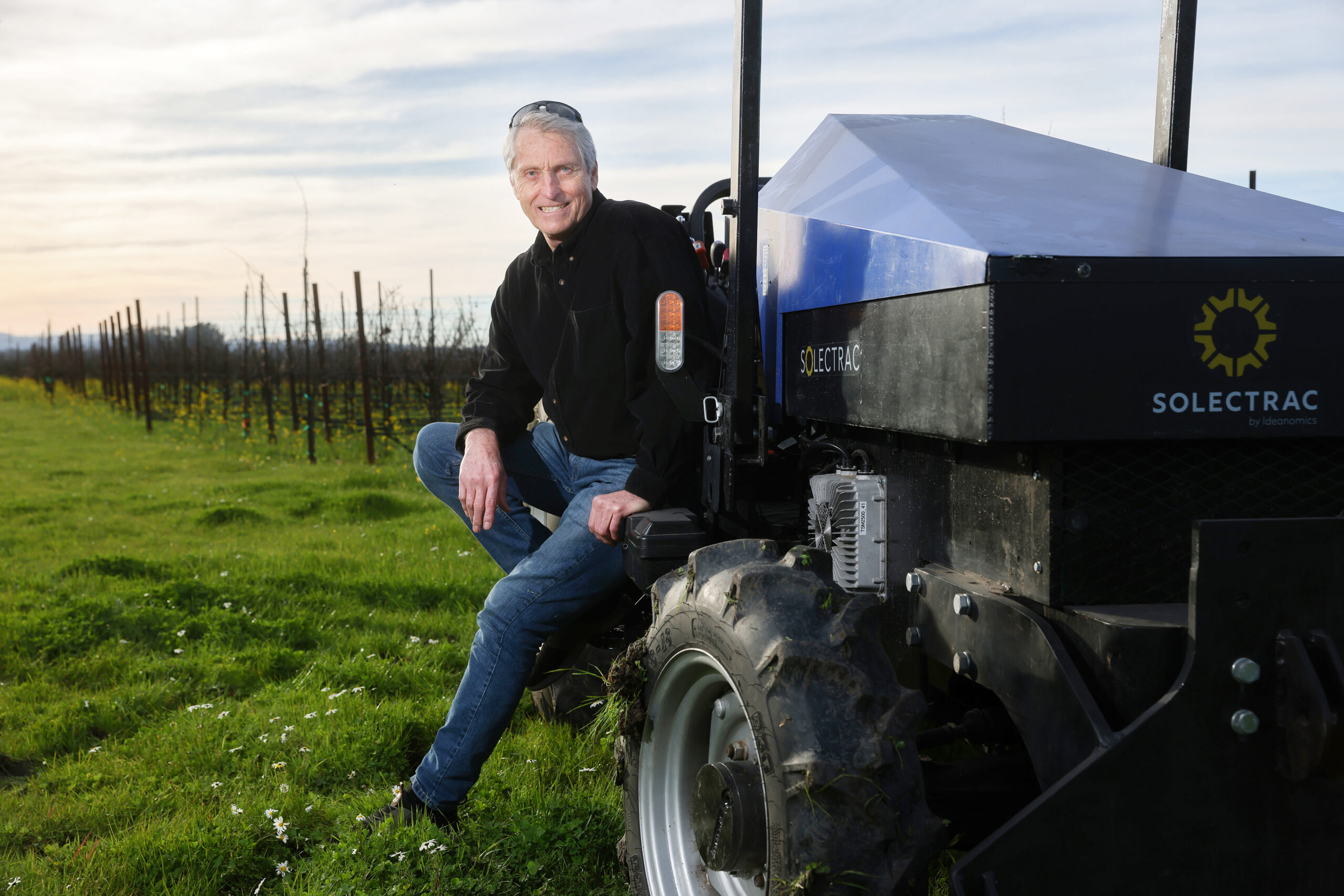 Steve Heckeroth is the founder and chief innovation officer of Solectrac, which produces electric tractors. (Christopher Chung/ The Press Democrat)