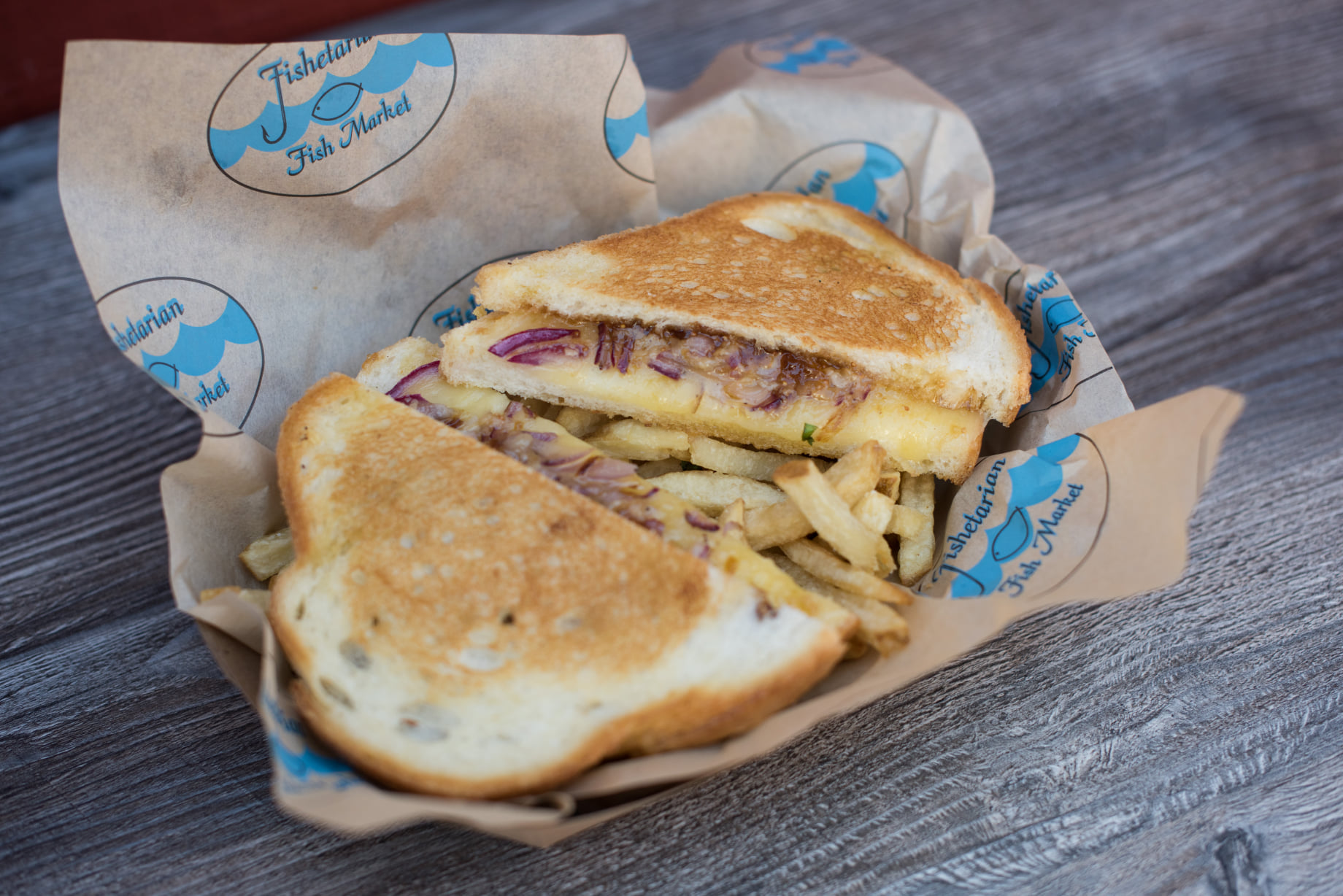 Grilled cheese sandwich from Fishetarian in Bodega Bay. (Courtesy Fishetarian)