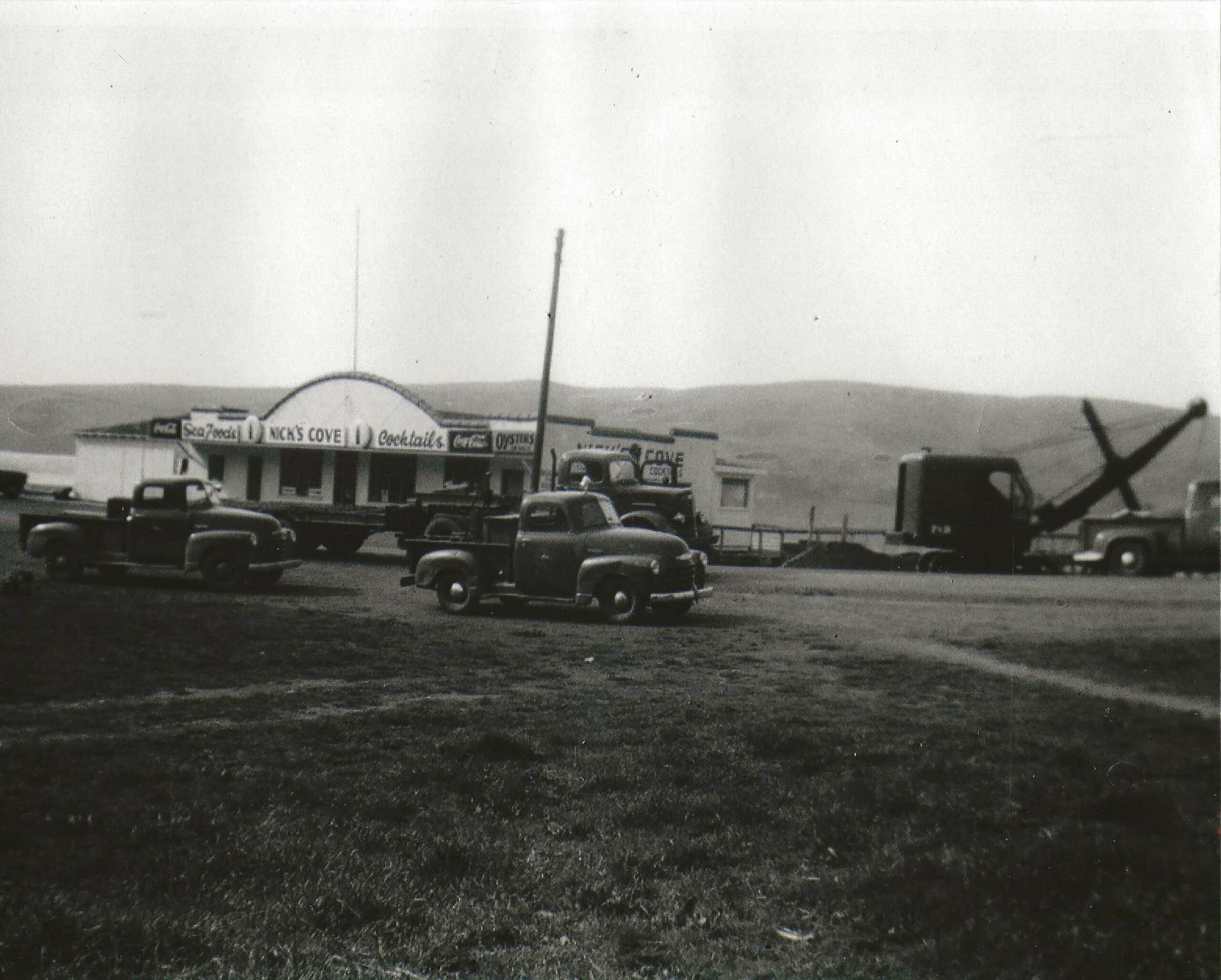 Nick’s Cove in Marshall in the 1940s. (Courtesy of Nick’s Cove)