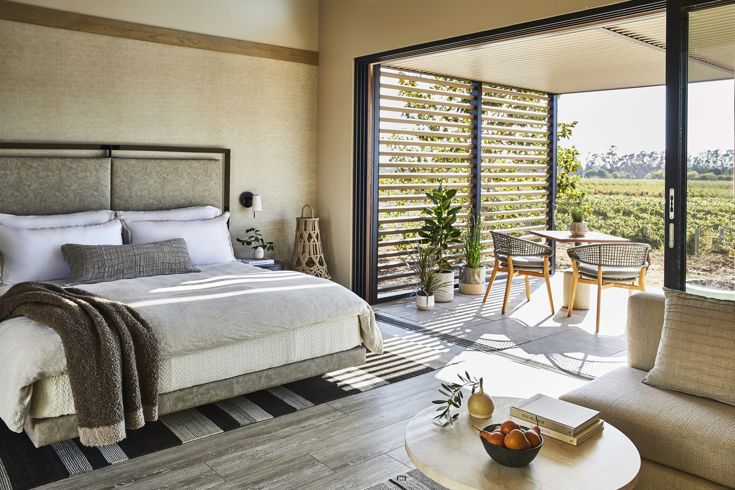 Guest room at Stanly Ranch in Napa. (Courtesy of Auberge Resorts Collection)