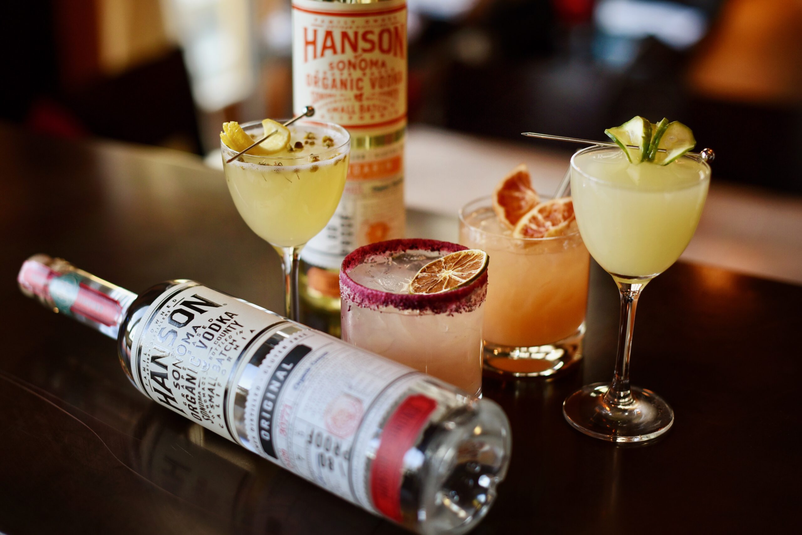 A variety of cocktails made with Hanson Organic Vodka at Hanson of Sonoma Distillery in Sonoma, Calif. on Wednesday, February 24, 2021. (Photo: Erik Castro/for The Press Democrat)