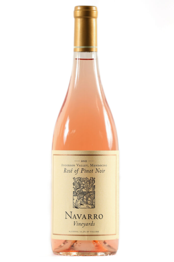 Best Rose Wine winner Navarro Vineyards 2021 Rose of Pinot Noir Anderson Valley. (Christopher Chung/ The Press Democrat)