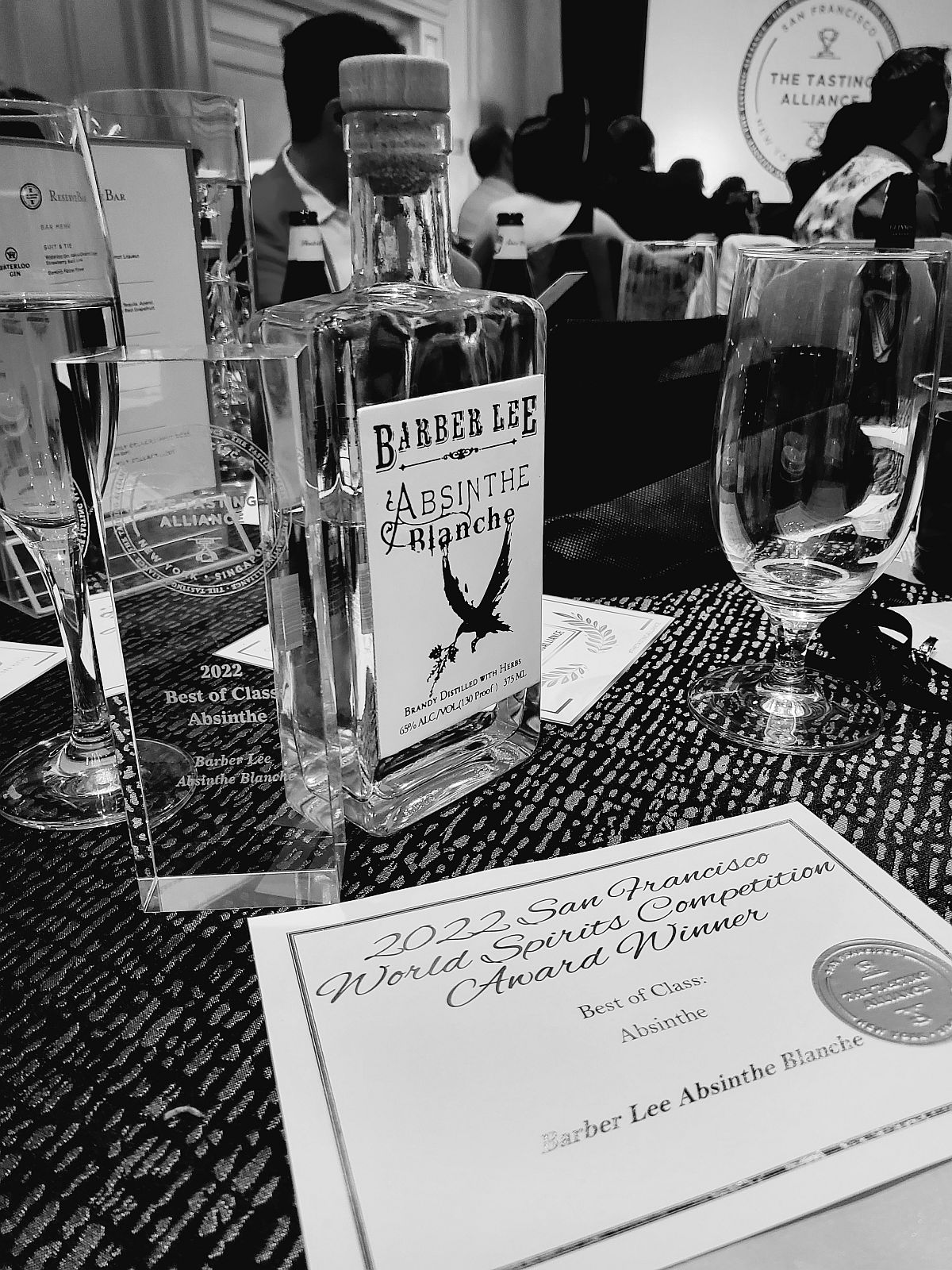 Barber Lee absinthe award