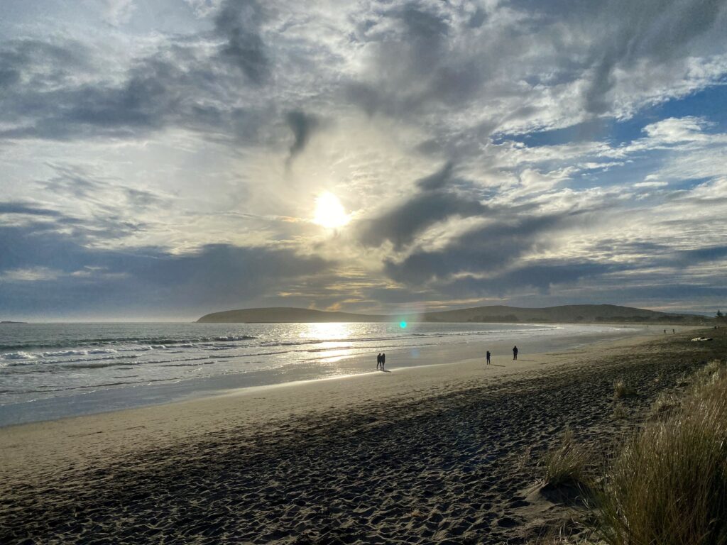The sun begins to set at Doran Beach. (Photo courtesy of Amie Windsor)