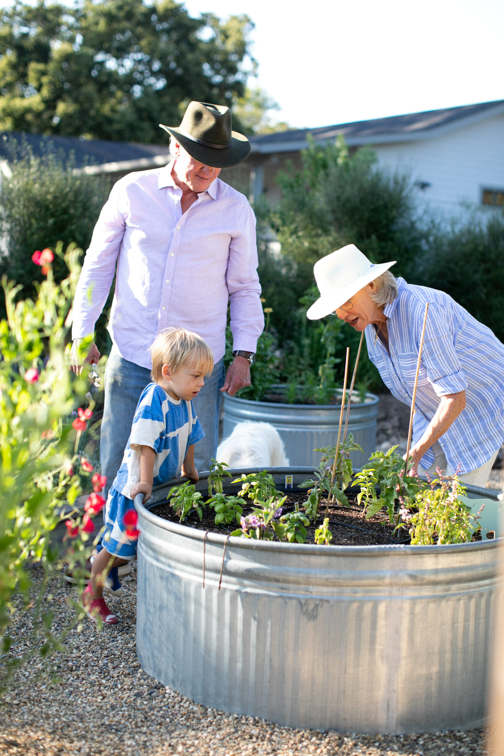 Making applesauce with one of “the grands,” as Lauri calls her grandchildren. (Eileen Roche)