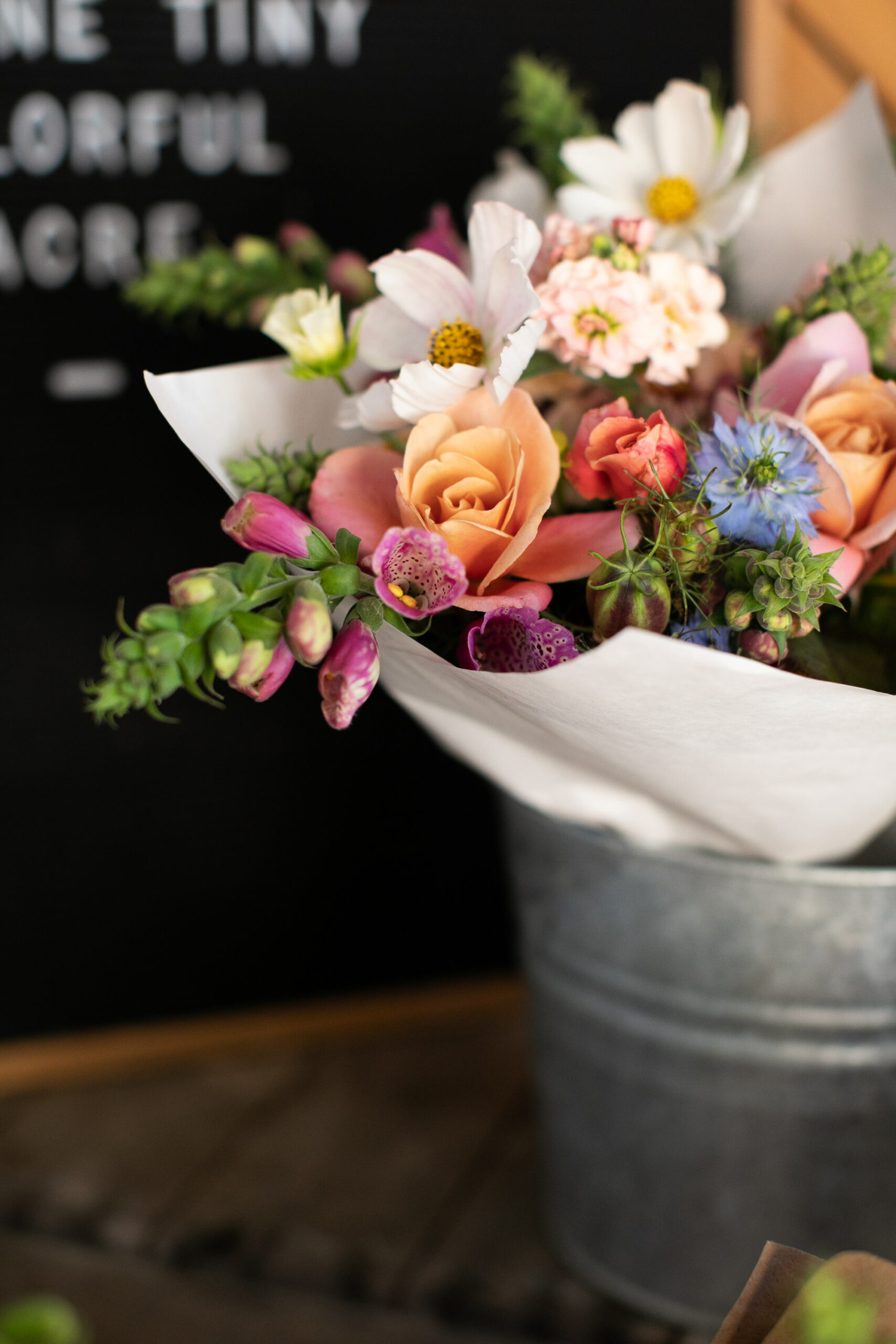 Flowers from B-Side Farmstand in Sonoma. (Eileen Roche)