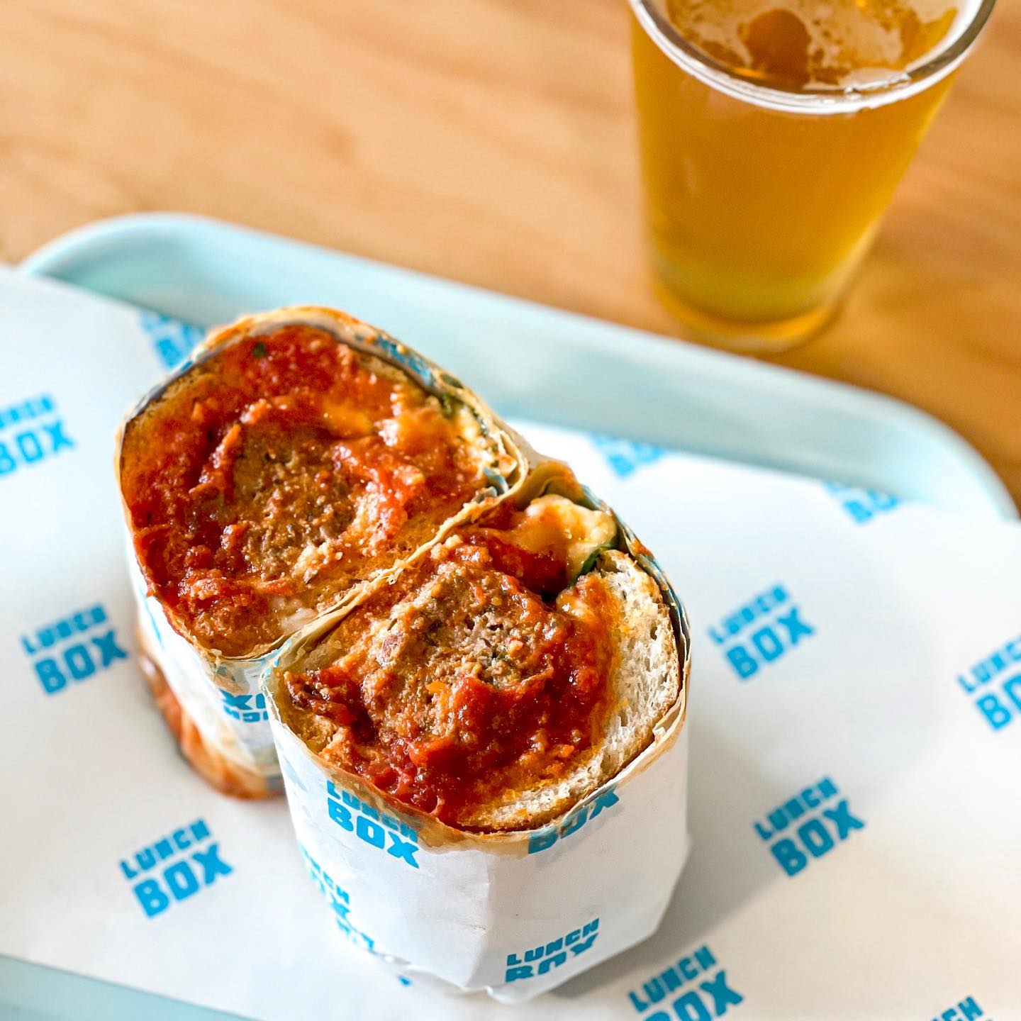 Meatball sub from Lunch Box in Sebastopol. (Lunch Box)