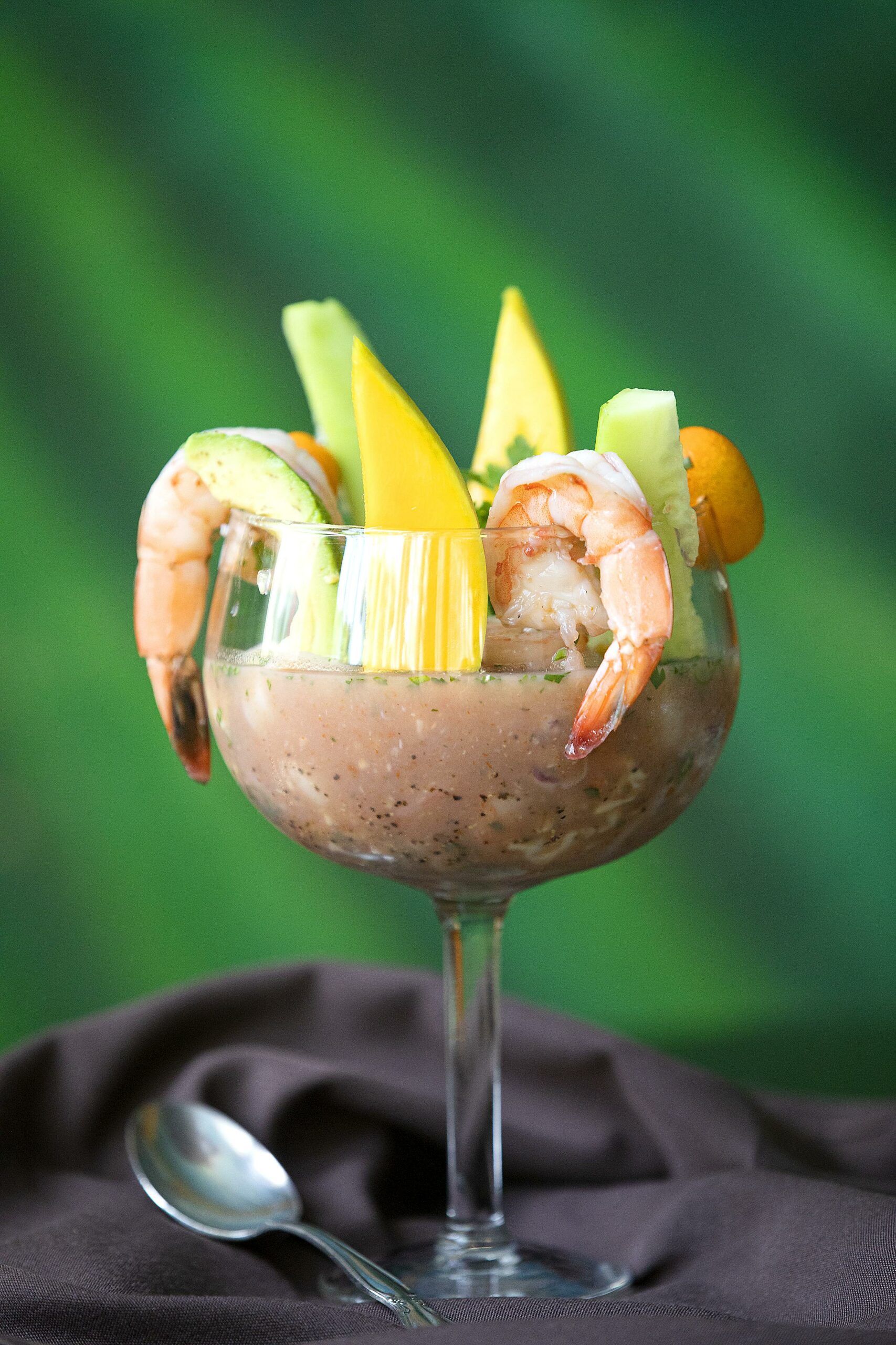 Mixed Tropical Seafood Cocktail from owner/chef José Pelayo of Piacere Italian Steak & Seafood in Cloverdale. (photo by John Burgess/The Press Democrat).