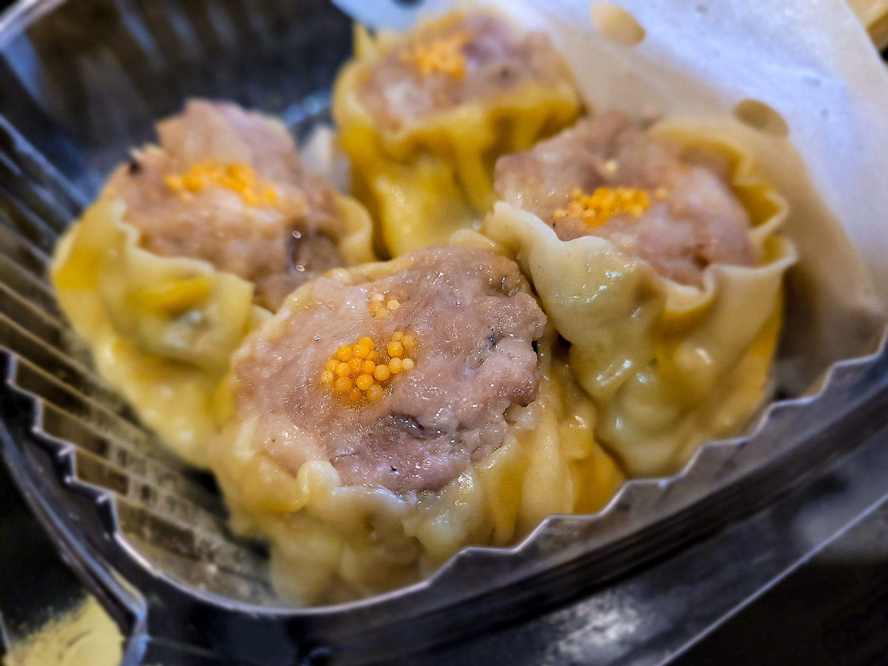 Shu mai, traditional Chinese dumplings, from Hang Ah restaurant in Santa Rosa. (Heather Irwin / The Press Democrat)