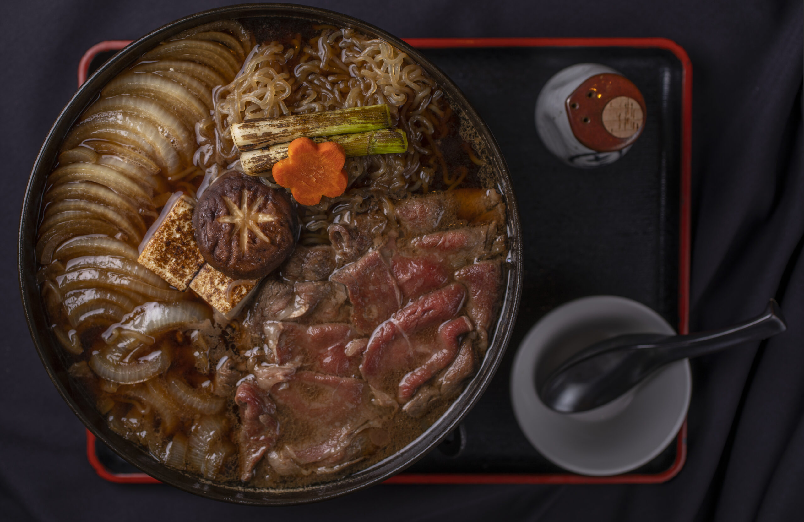 Sukiyaki at Hana Japanese Restaurant in Rohnert Park September 21, 2022. (Chad Surmick / The Press Democrat)