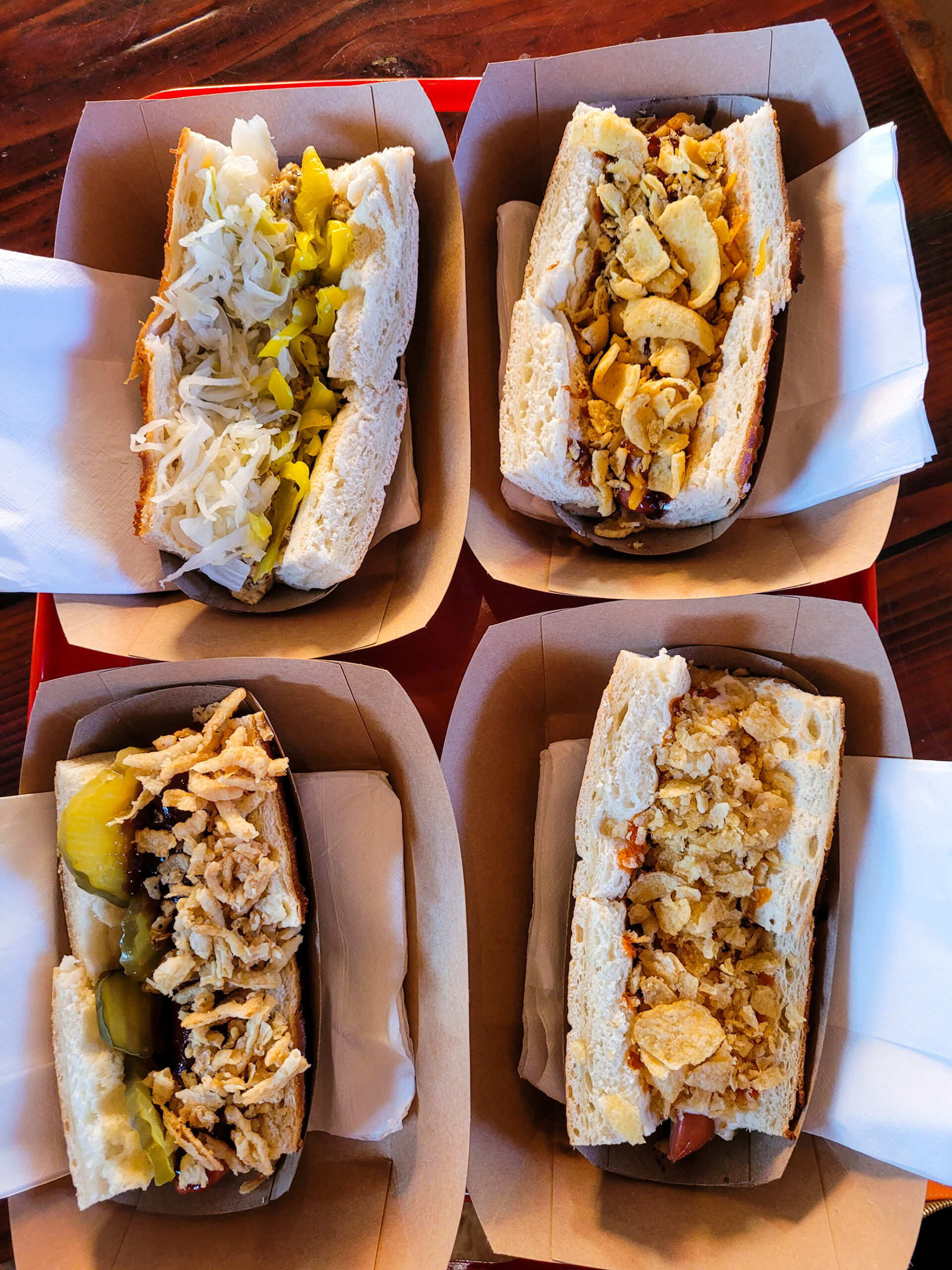 Whamola wieners at Claypool Cellars in Sebastopol. (Heather Irwin/The Press Democrat)