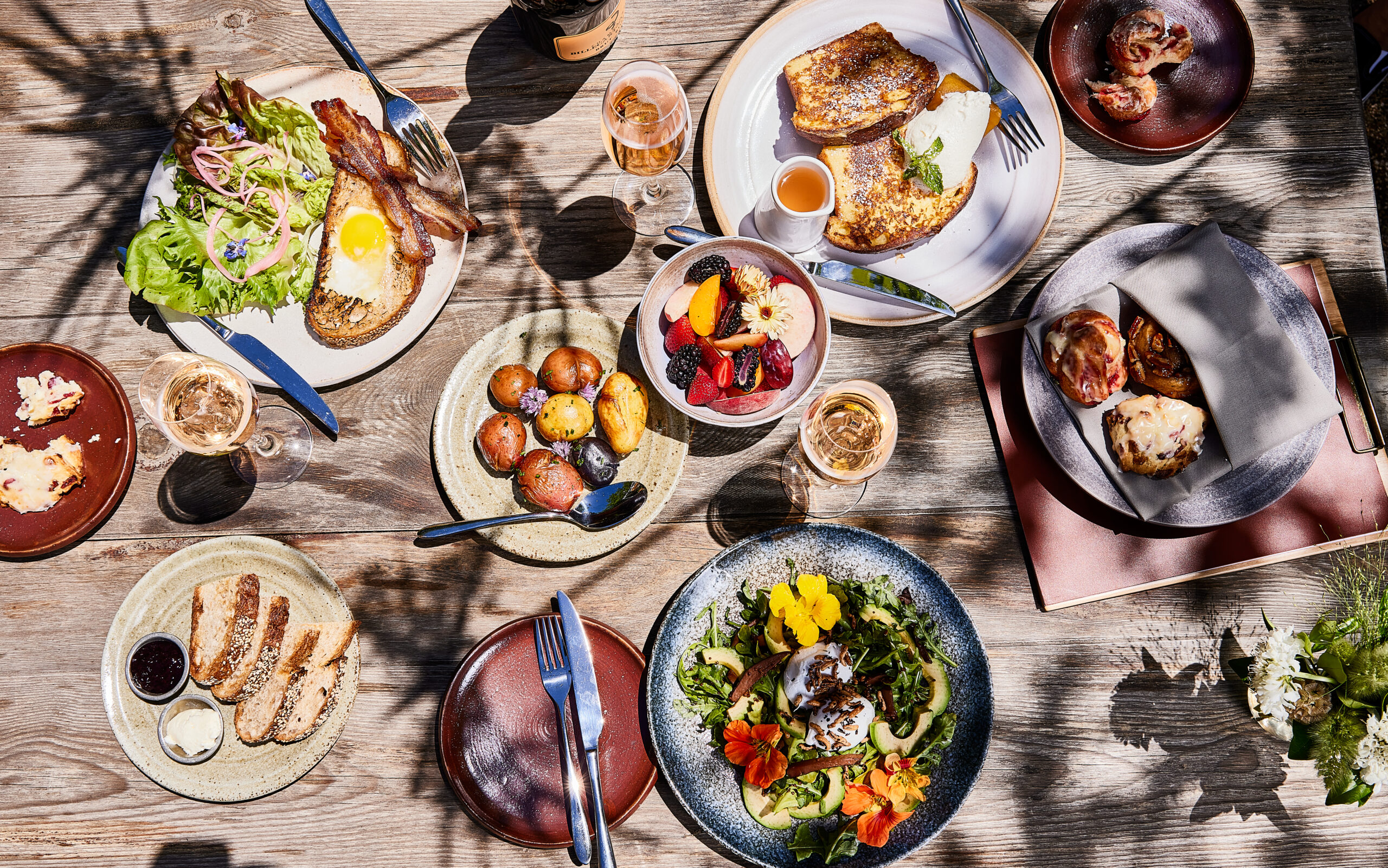 Breakfast at Farmhouse Inn's Farmstand in Forestville. (Aubrie Pick)