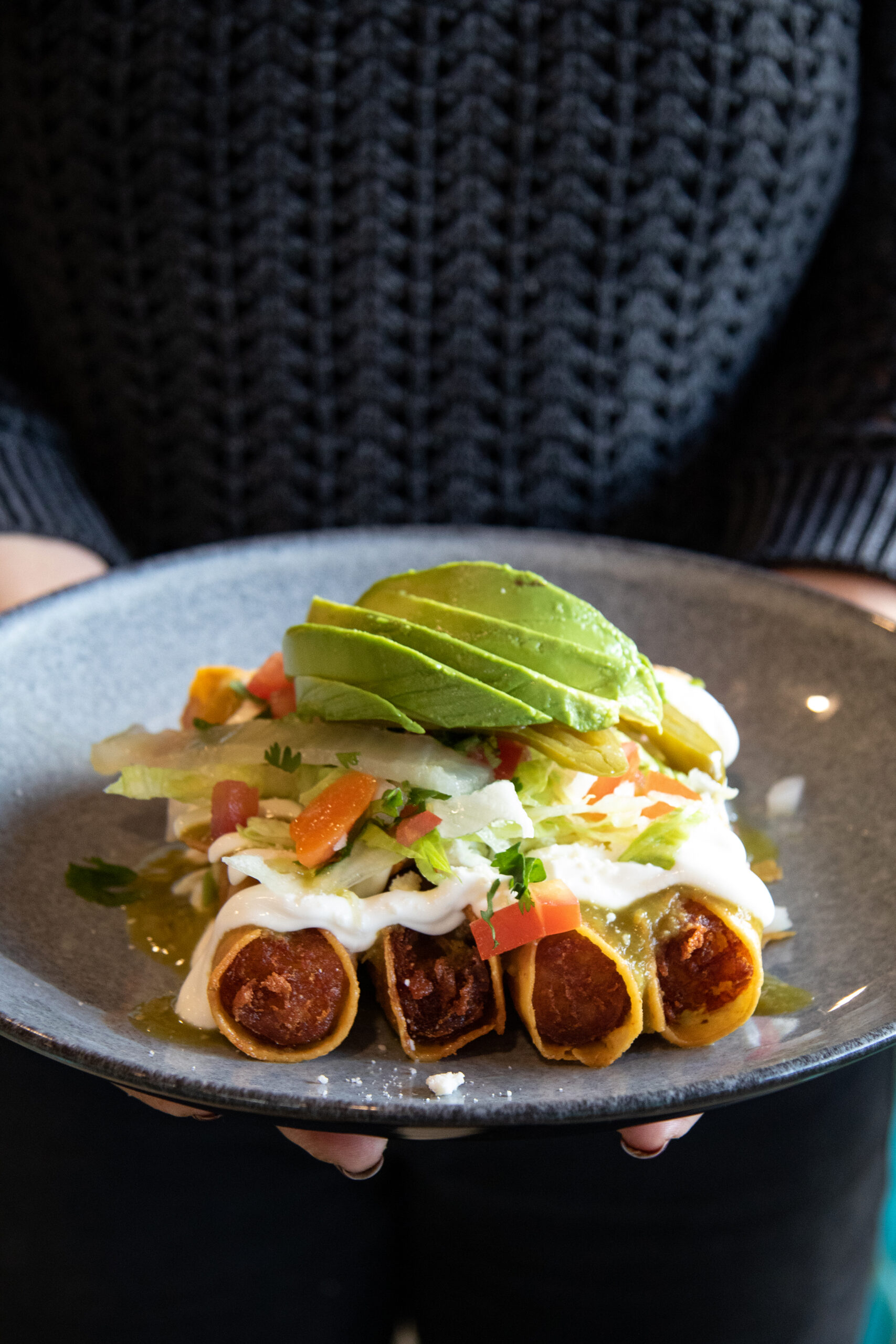 Potato Tacos at Sonoma Eats restaurant in Sonoma. (Heather Irwin / The Press Democrat)