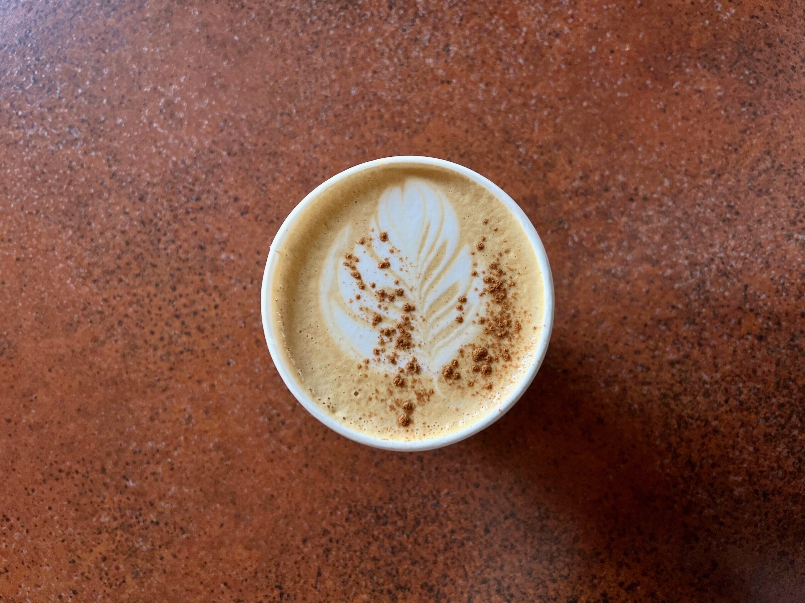 The cinnamon and foam art topping make sipping this Maple Cinnamon Latte a delight at Brew Coffee and Beer House in Santa Rosa. (Lonnie Hayes)