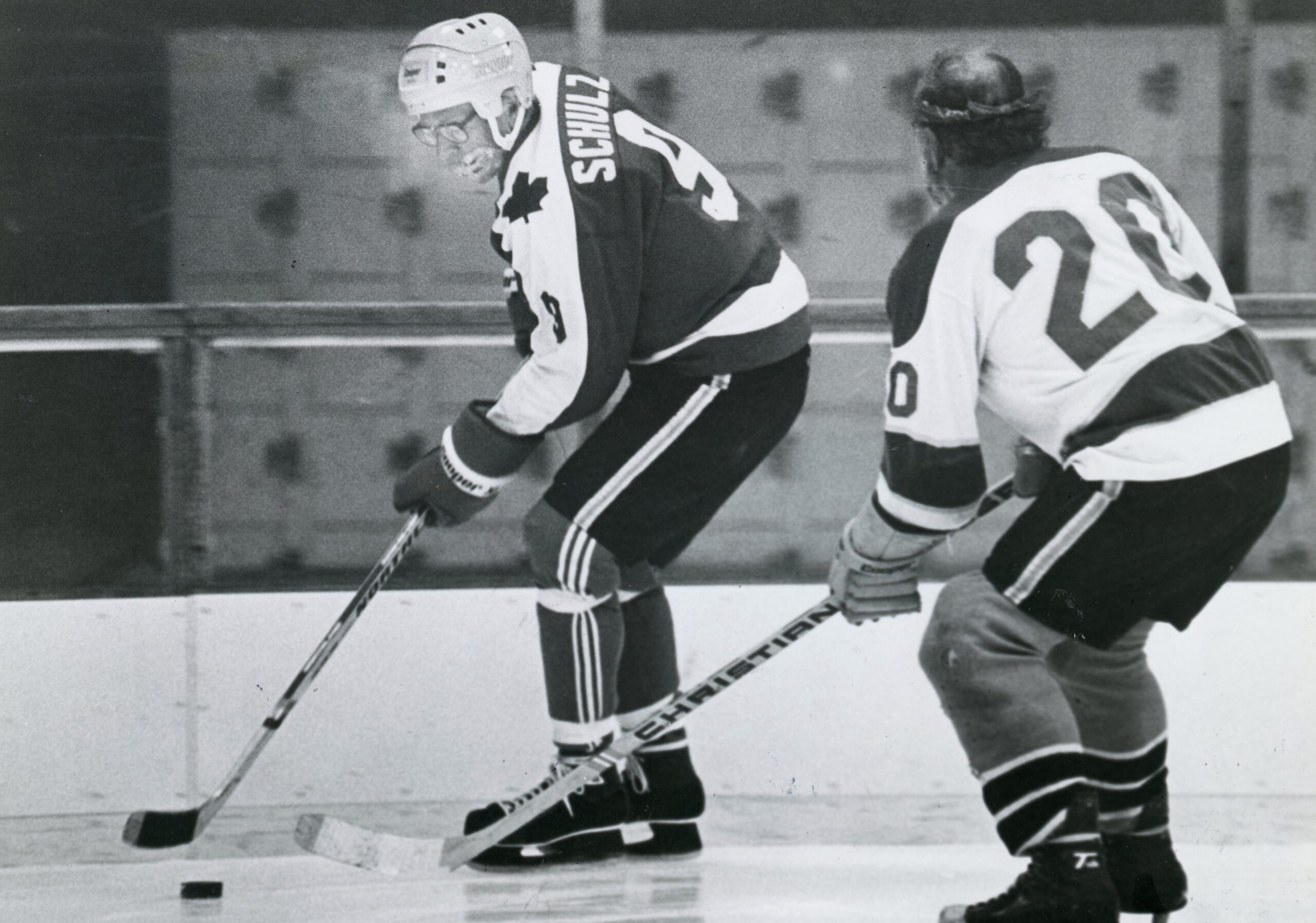 Schulz in action at Snoopy’s Home Ice. 