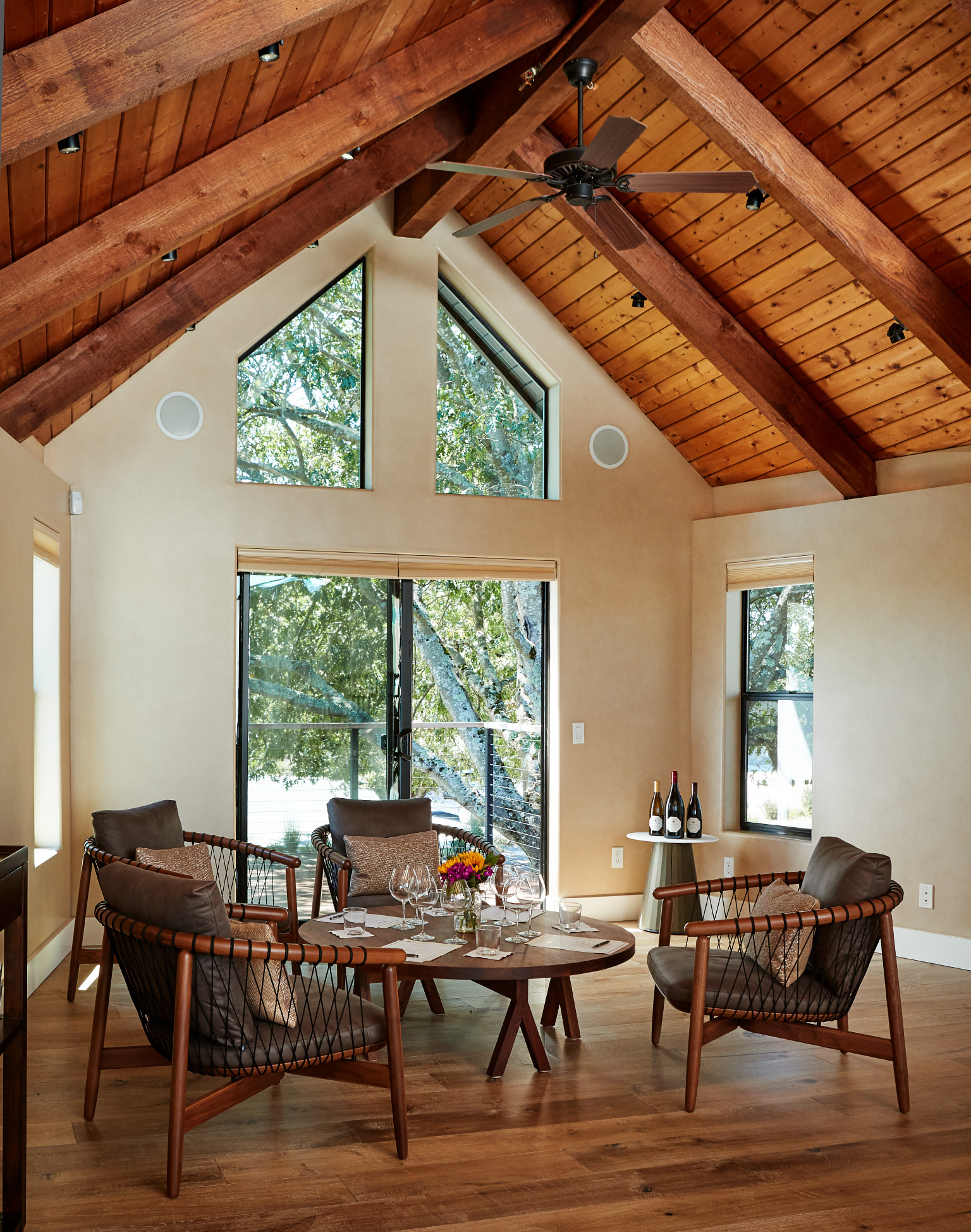 Seating area at Benovia Winery in Santa Rosa. (Benovia Winery)