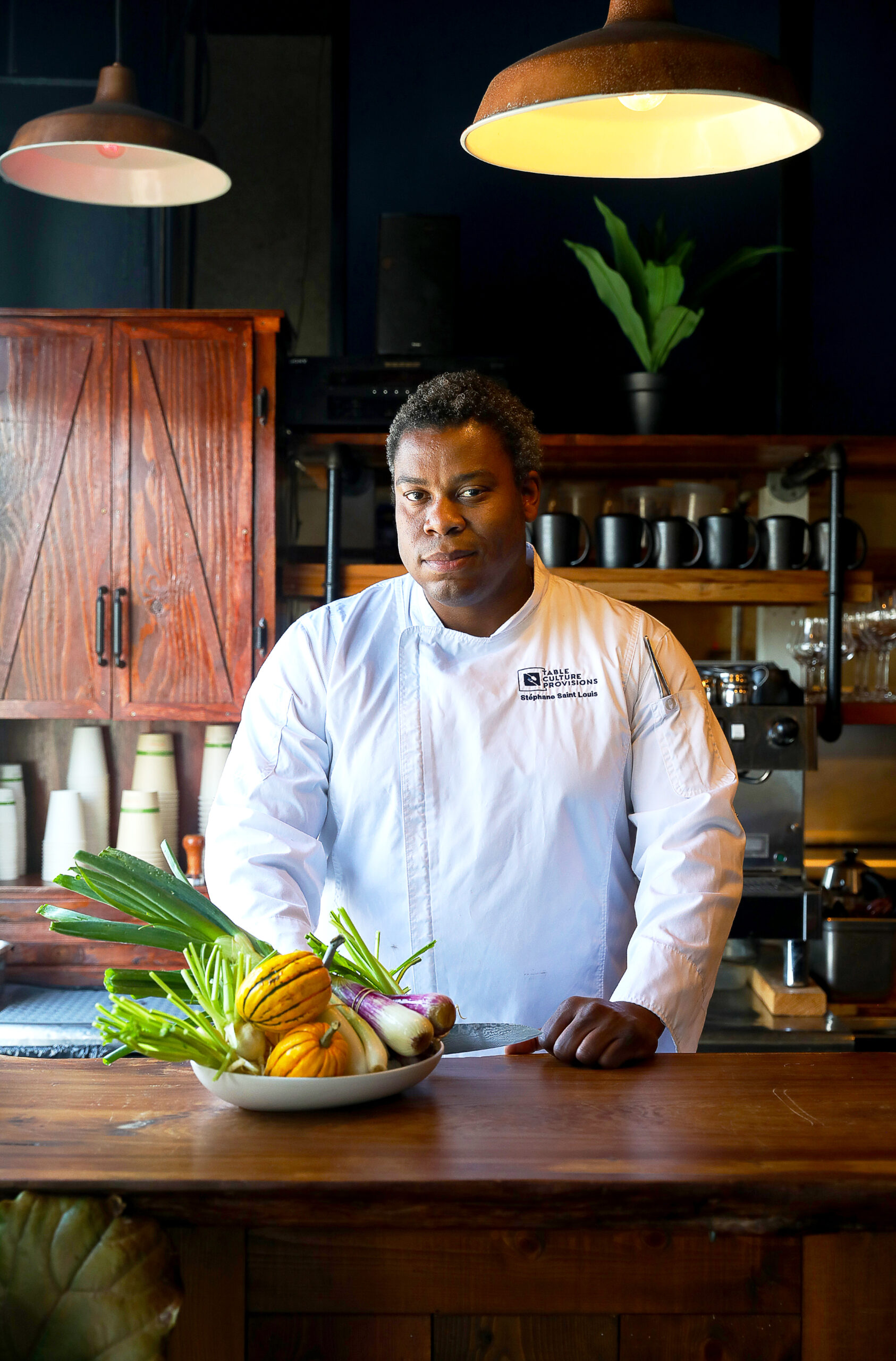 Stephane Saint Louis, chef/owner of Table Culture Provisions in Petaluma. (Christopher Chung/ The Press Democrat)