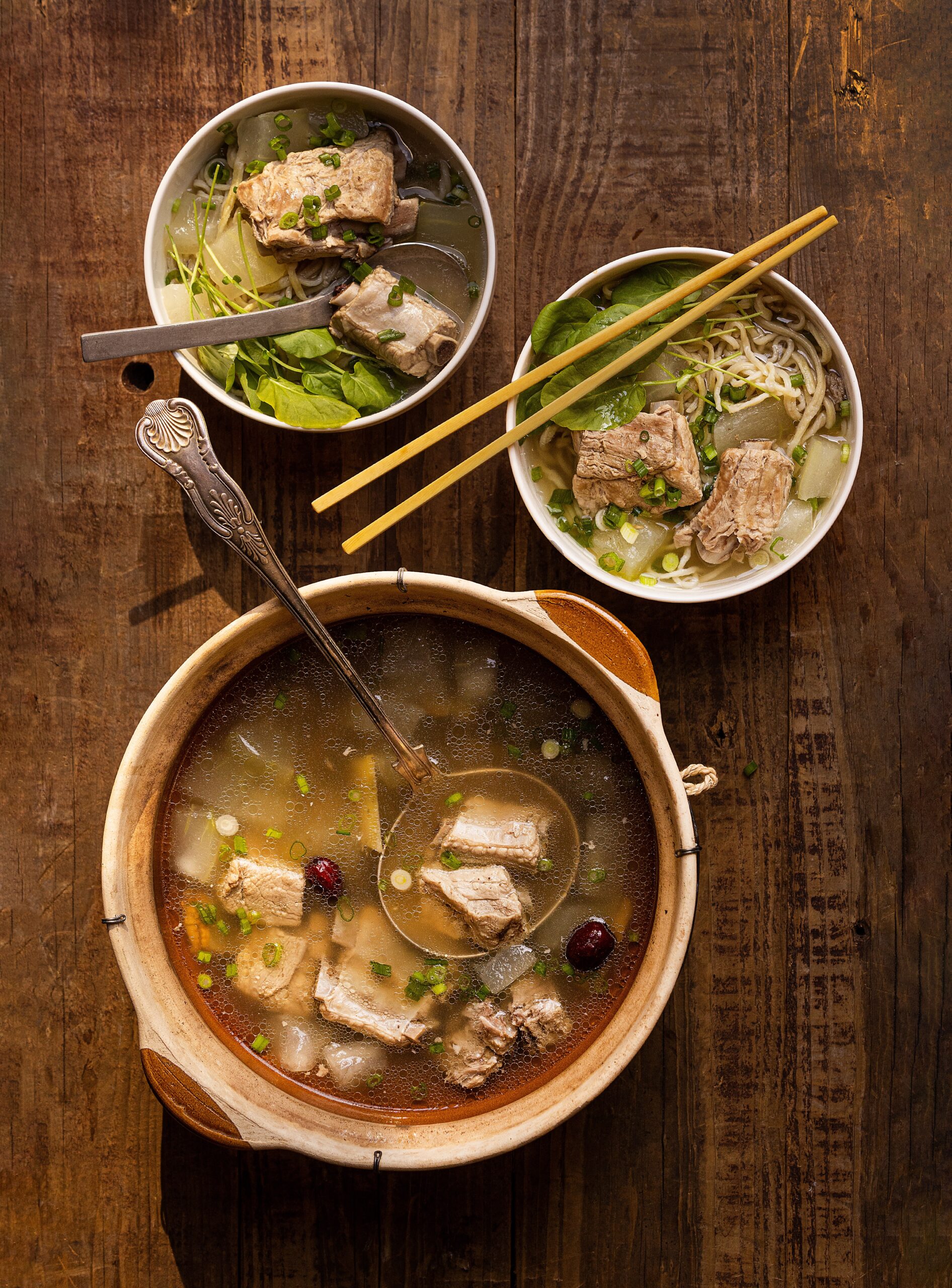 Lo Fong Tong with pork ribs and winter melon from chef Adrian Chang Thursday, November 10, 2022. (John Burgess/Sonoma Magazine)