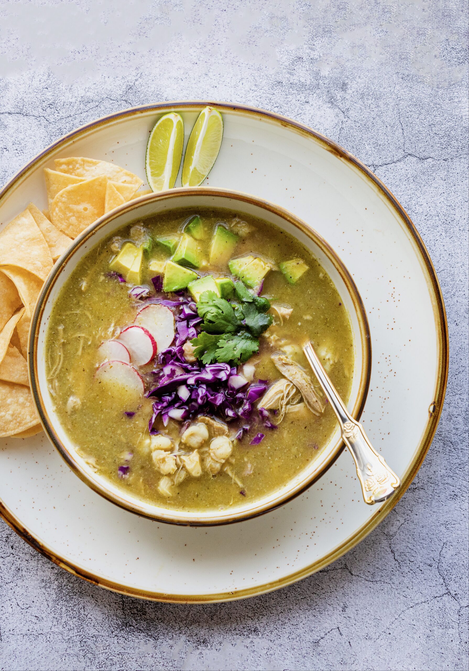 Slow-Cooker Pozole Verde from chef Kina Chavez. (John Burgess/The Press Democrat)