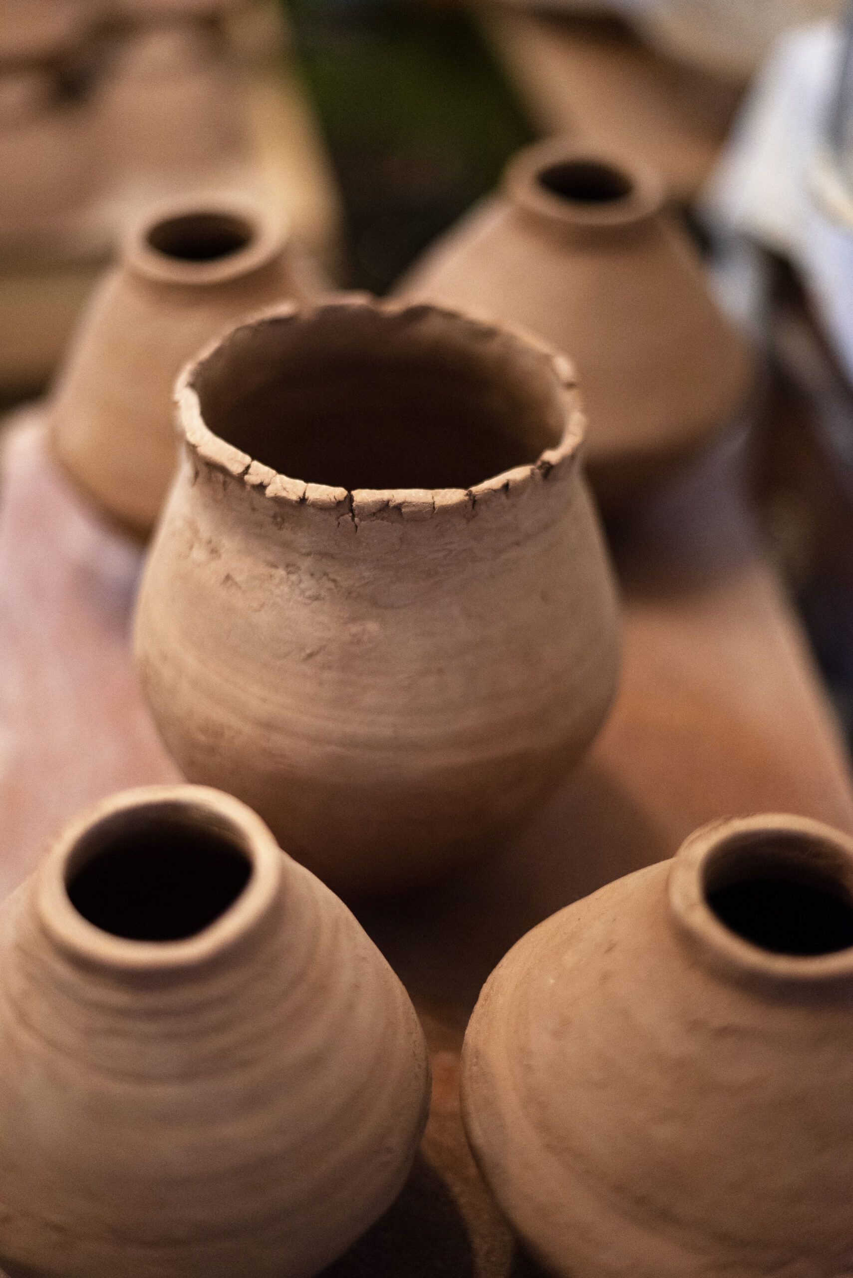 Unfinished ceramics ready for glazing. (Erik Castro/for Sonoma Magazine)