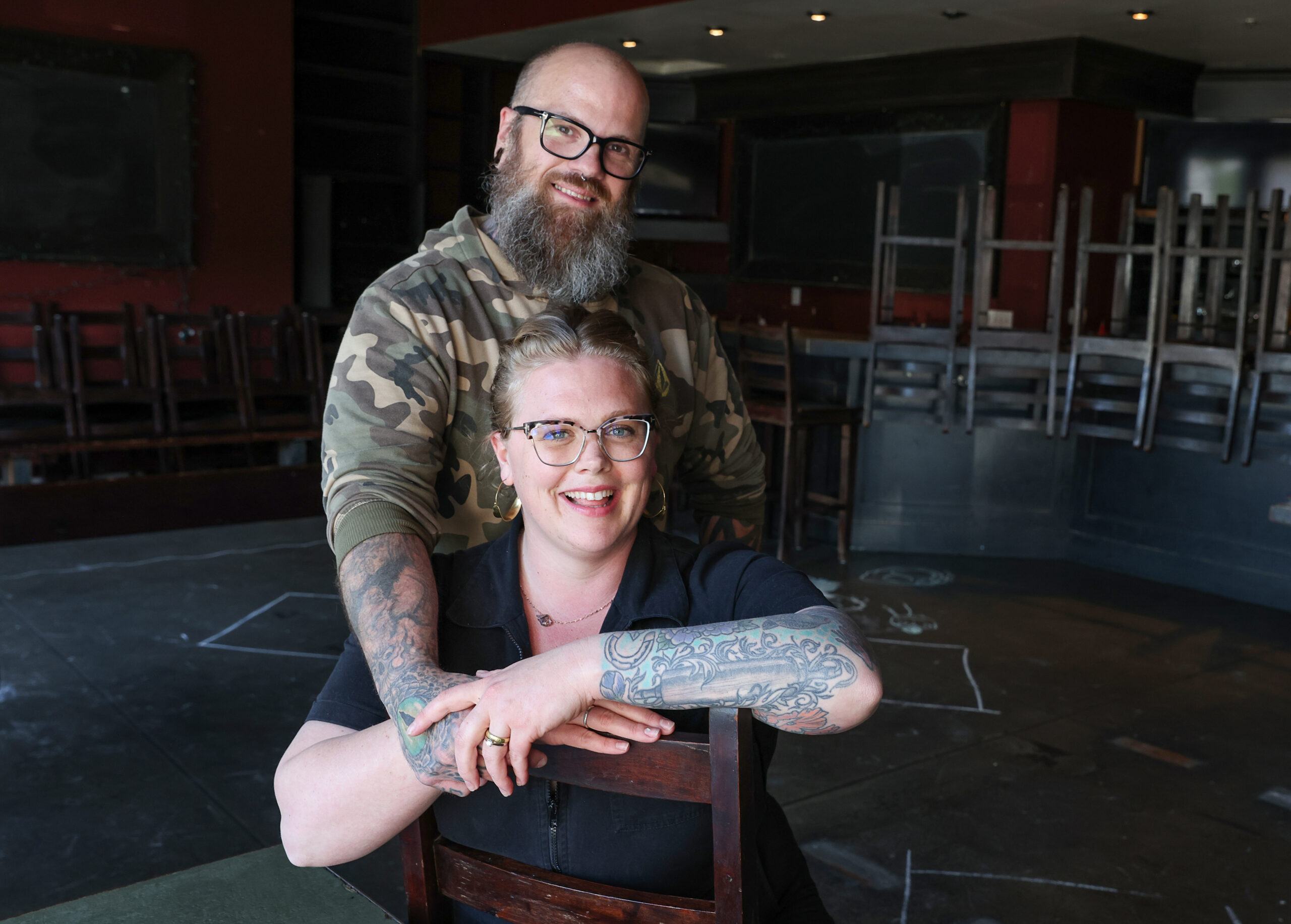 Clyde and Brittany Hartwell will open Goose and Fern at the site of the former Toad in the Hole in Santa Rosa. Photo taken in Santa Rosa on Tuesday, April 11, 2023. (Christopher Chung/The Press Democrat)
