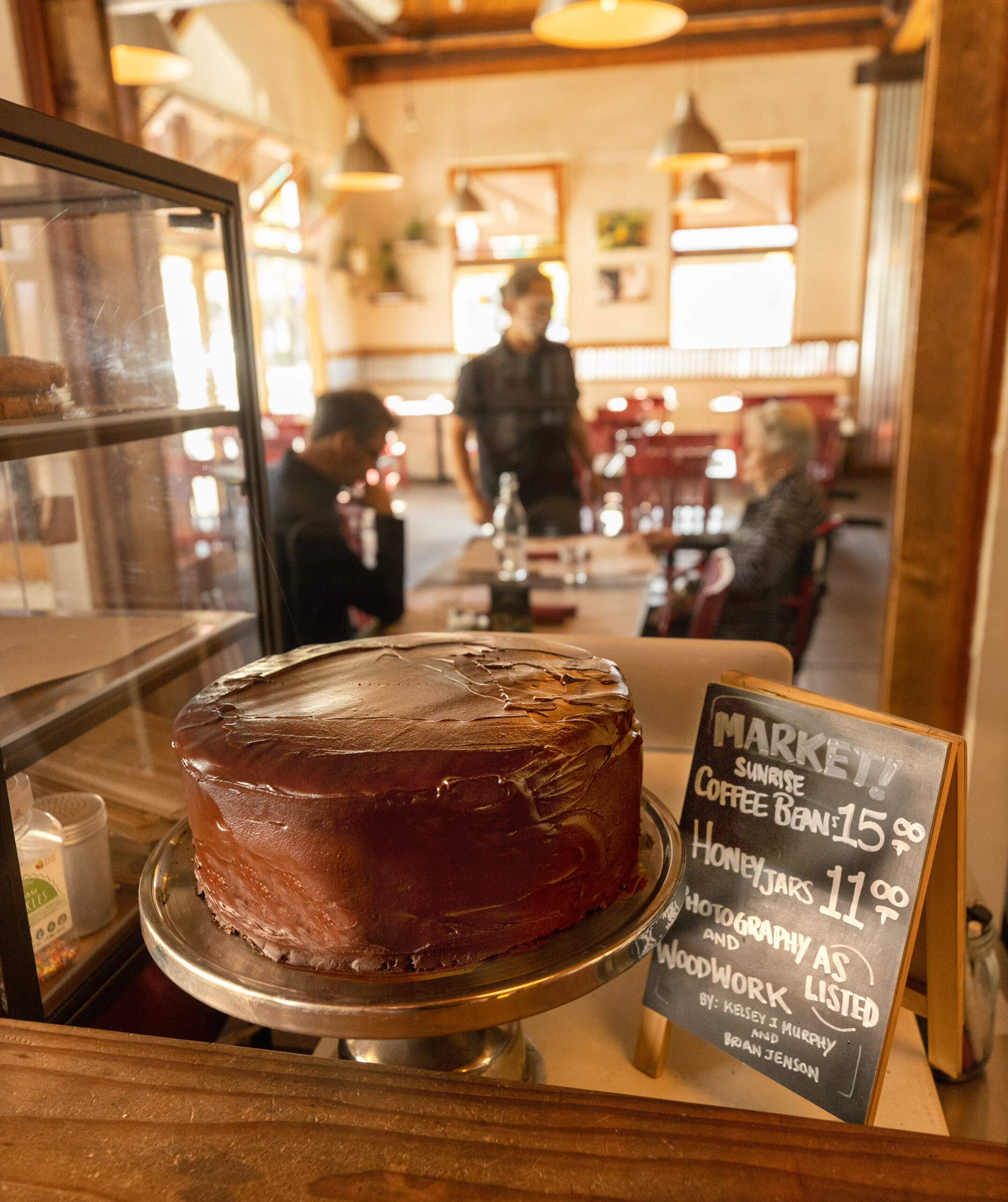 A Chocolate cake and other tasty dessert treats available all day at Americana in Santa Rosa April 13, 2023. (John Burgess/The Press Democrat)