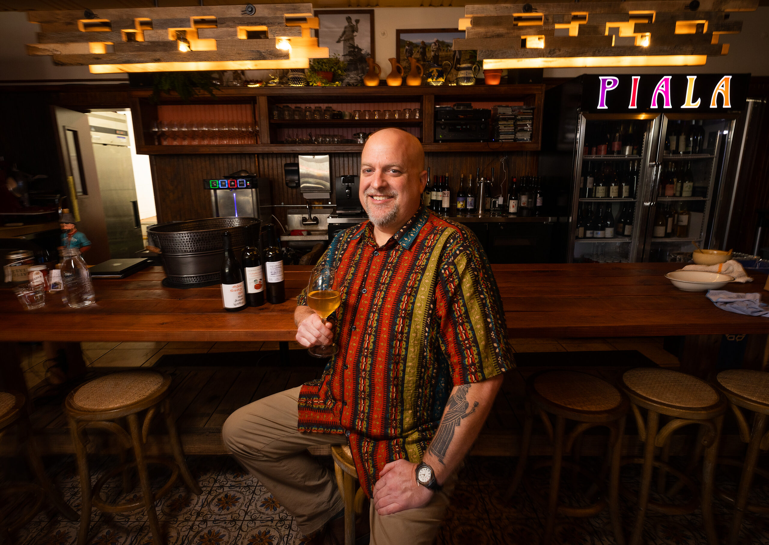 Longtime Oakland restaurateur Jeff Berlin brought his love of Georgian food to Sebastopol with Piala Restaurant and Wine Bar. (John Burgess / The Press Democrat)