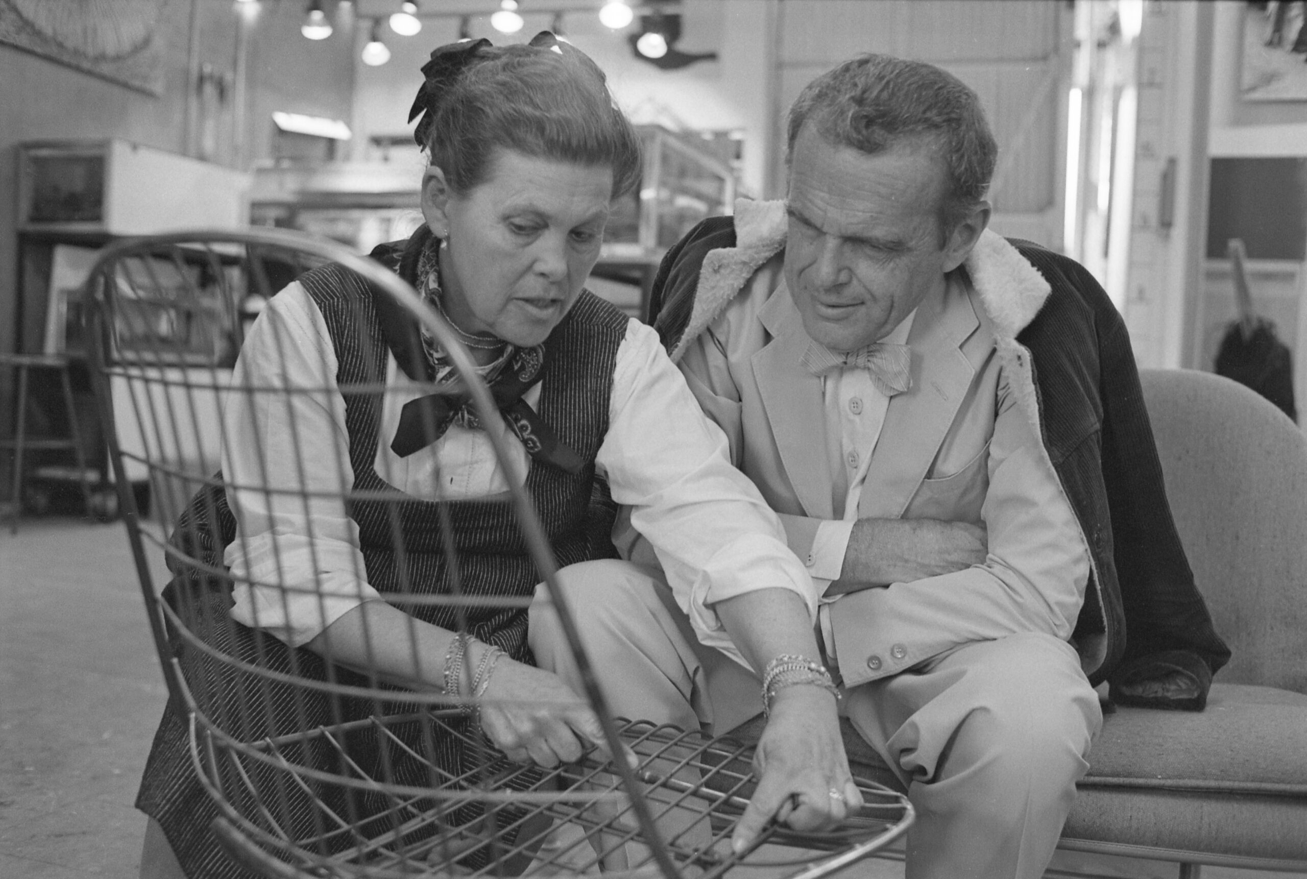 Husband and wife designers Charles and Ray Eames, far left, believed in being hands-on designers, often working through many different concepts before settling on a final design. (Eames Office, LLC.)