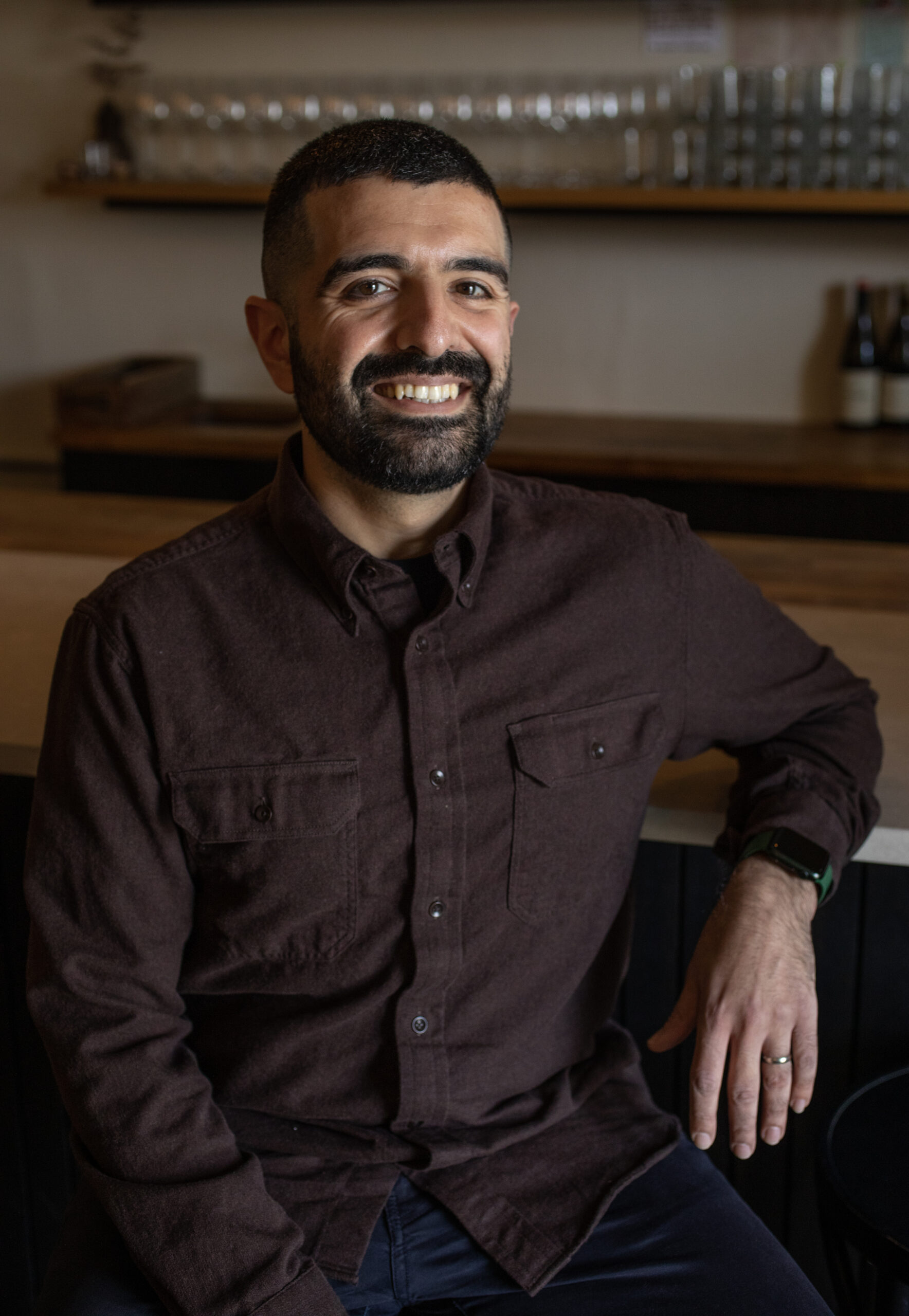 Valley Bar + Bottle sommelier Kasraa Khosrowmanesh, Sonoma April 5, 2023. (Chad Surmick / The Press Democrat)