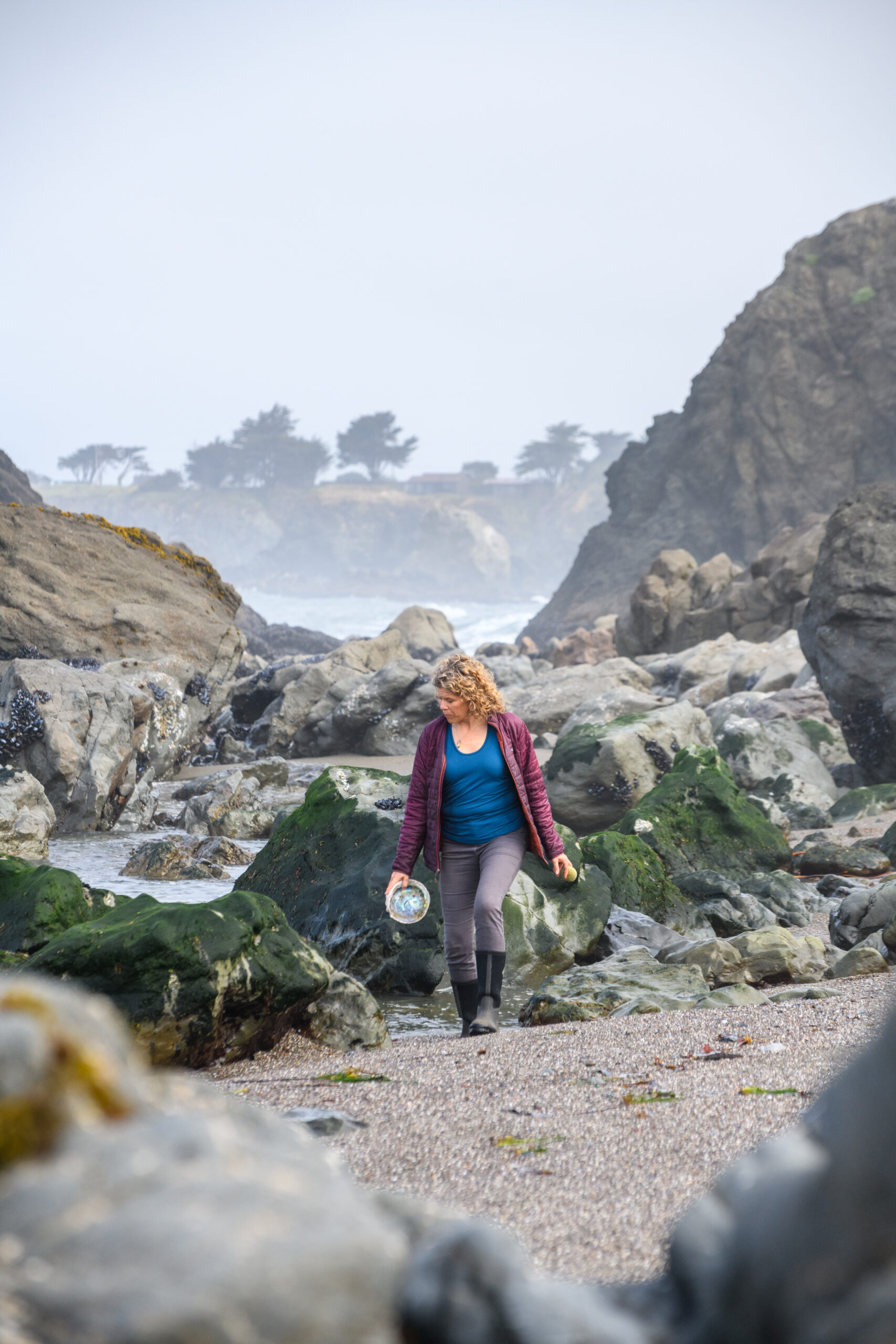Marine educator Ellie Fairbairn finds her peace exploring along the coast. (Jerry Dodrill)
