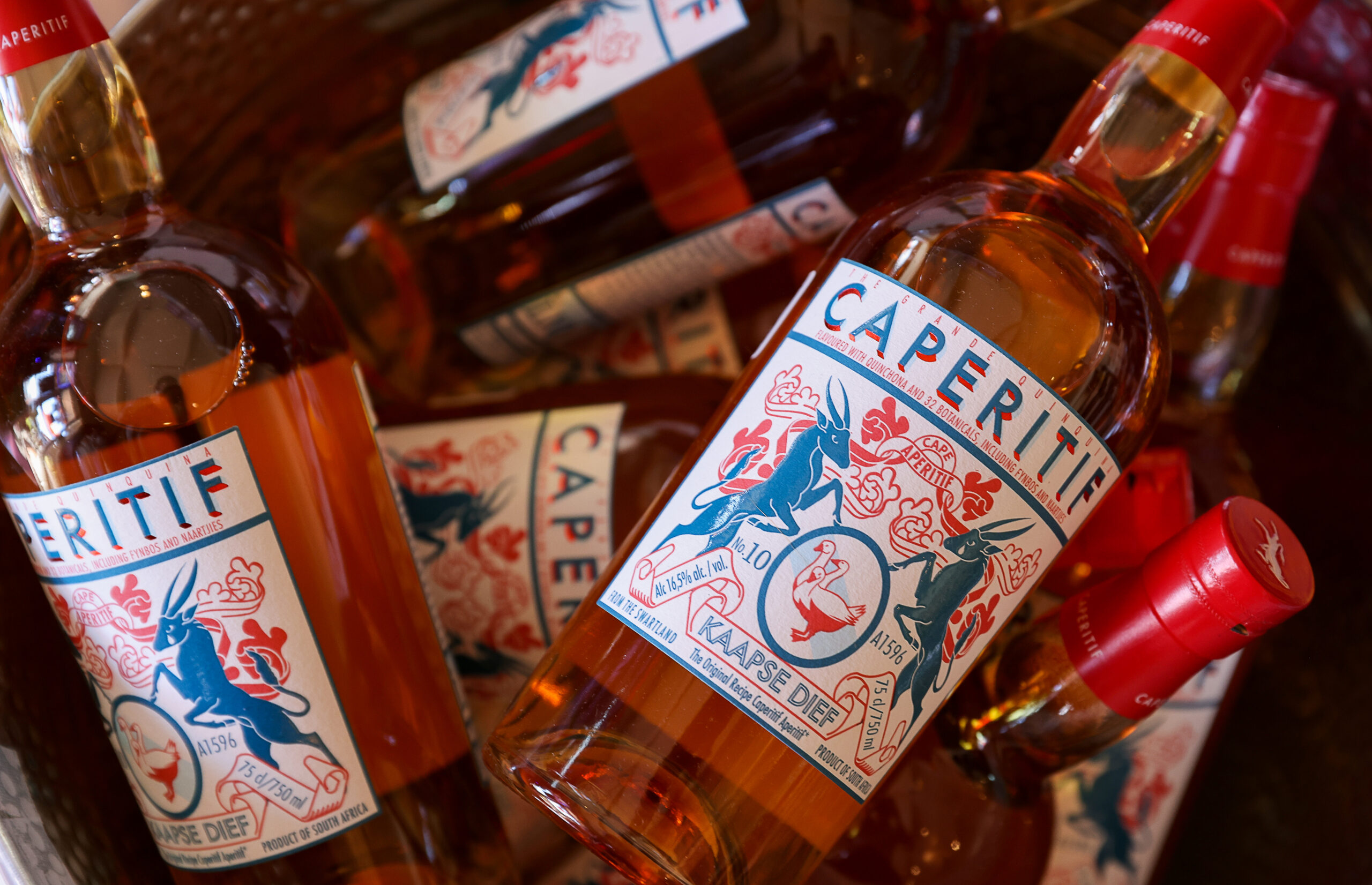 Bottles of aperitif at Disco Ranch Wine Bar + Specialty Market in Boonville on Thursday, November 11, 2021. (Christopher Chung/ The Press Democrat)