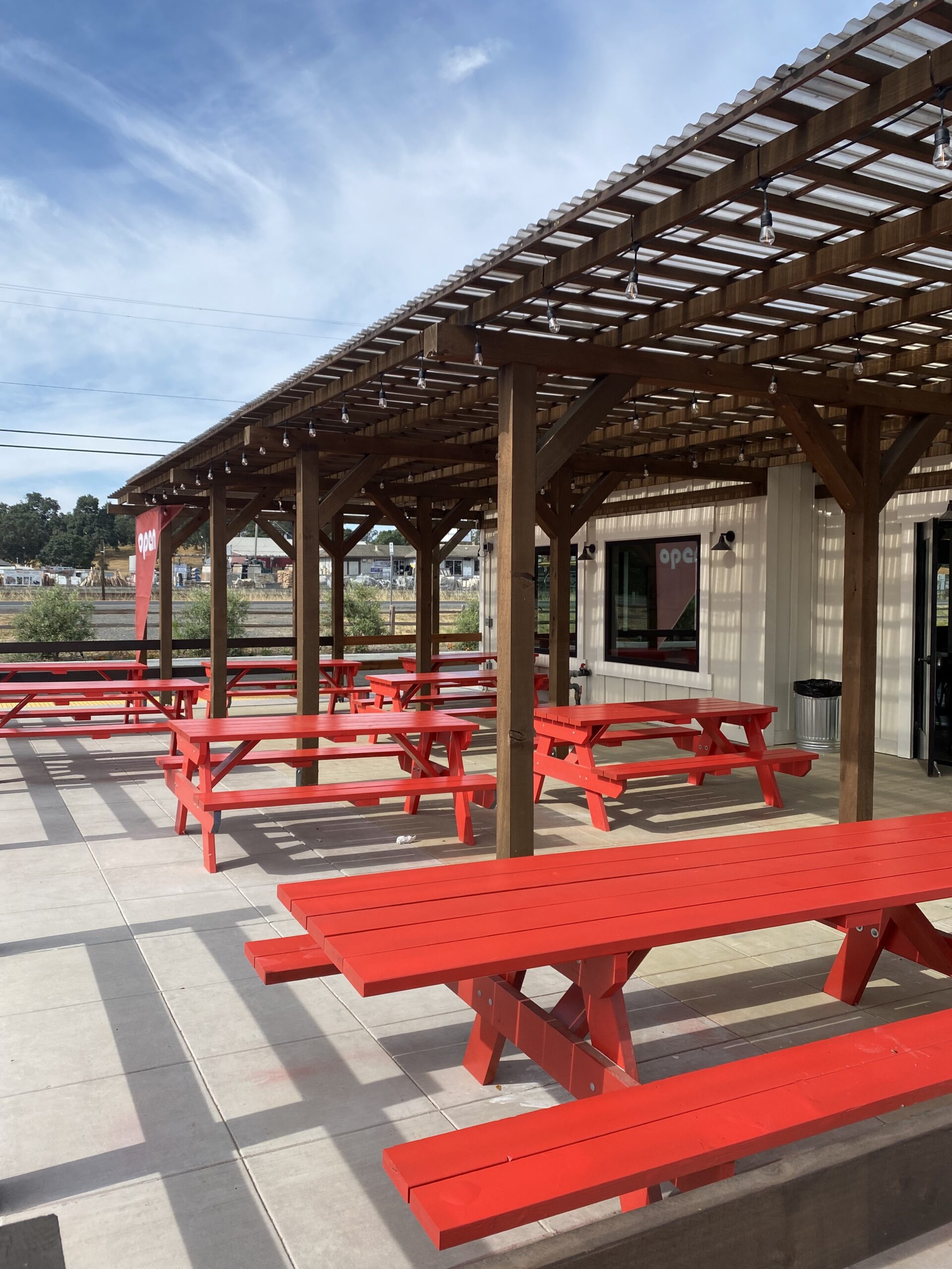 Acre Pizza’s new Cotati location has a large outdoor patio. (Steve DeCosse)
