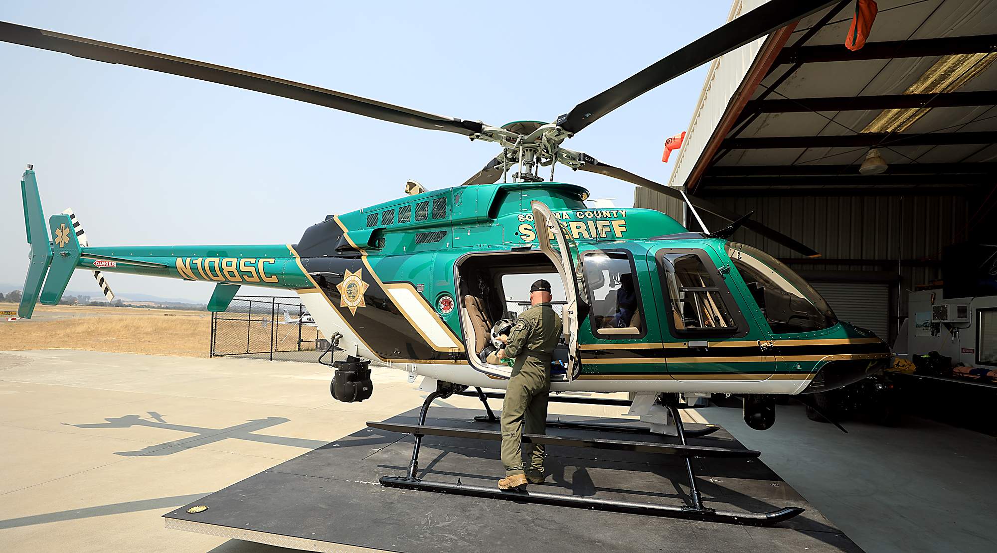 The newest Henry 1 helicopter, used for both training and rescue operations. 