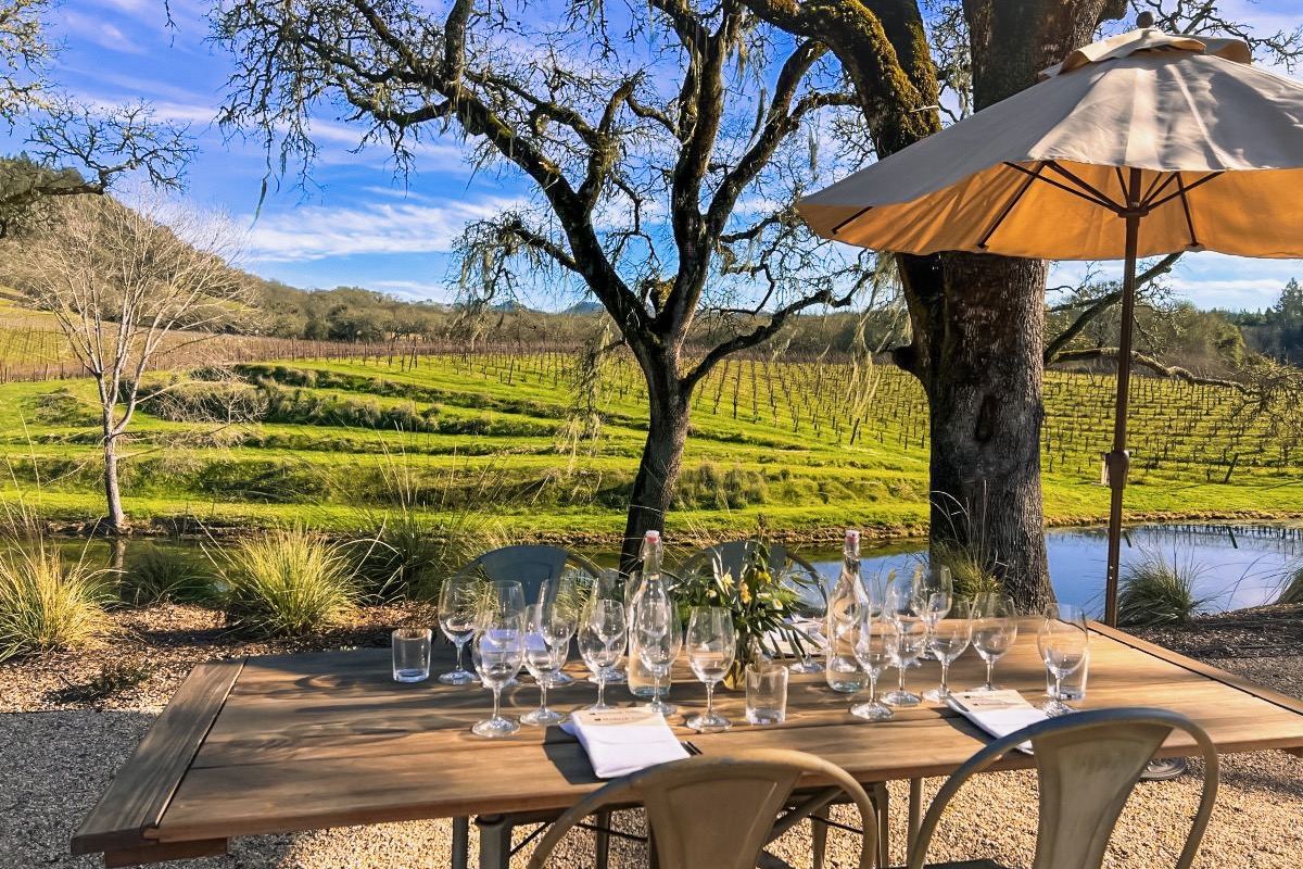 Medlock Ames pairs organically farmed Bordeaux-style wines with an immersive sound experience at the 338-acre Bell Mountain Ranch. (Dana Rebmann)