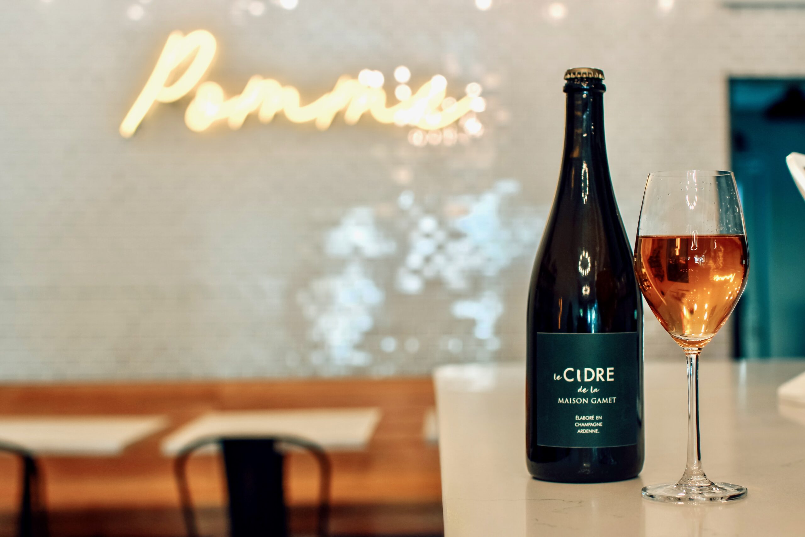 Pomme Cider Shop on Broadway in Sonoma serves a wide range of flavors and styles of cider from all over the world. (Aimee Chavez/Aimee's Gallery)