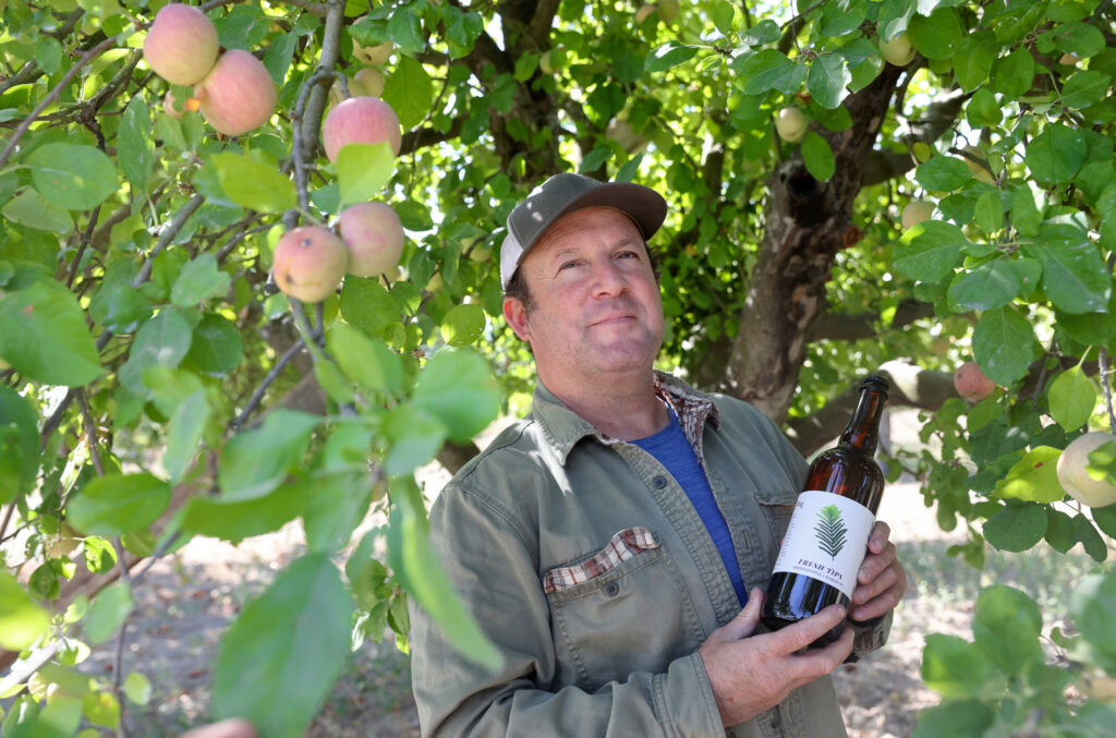 Eric Sussman is the wine grower and proprietor of Radio-Coteau, which produces cider under the Eye Cyder label. Photo taken in Sebastopol on Friday, September 16, 2022. (Christopher Chung/The Press Democrat)