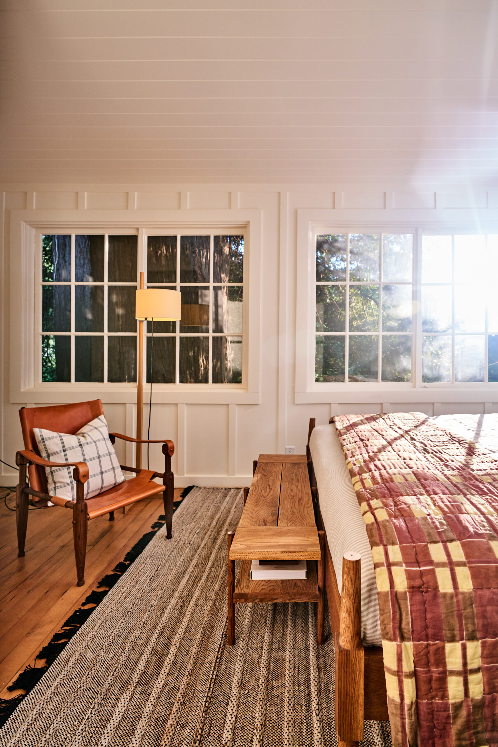 A guest room at Dawn Ranch in Guerneville. 
